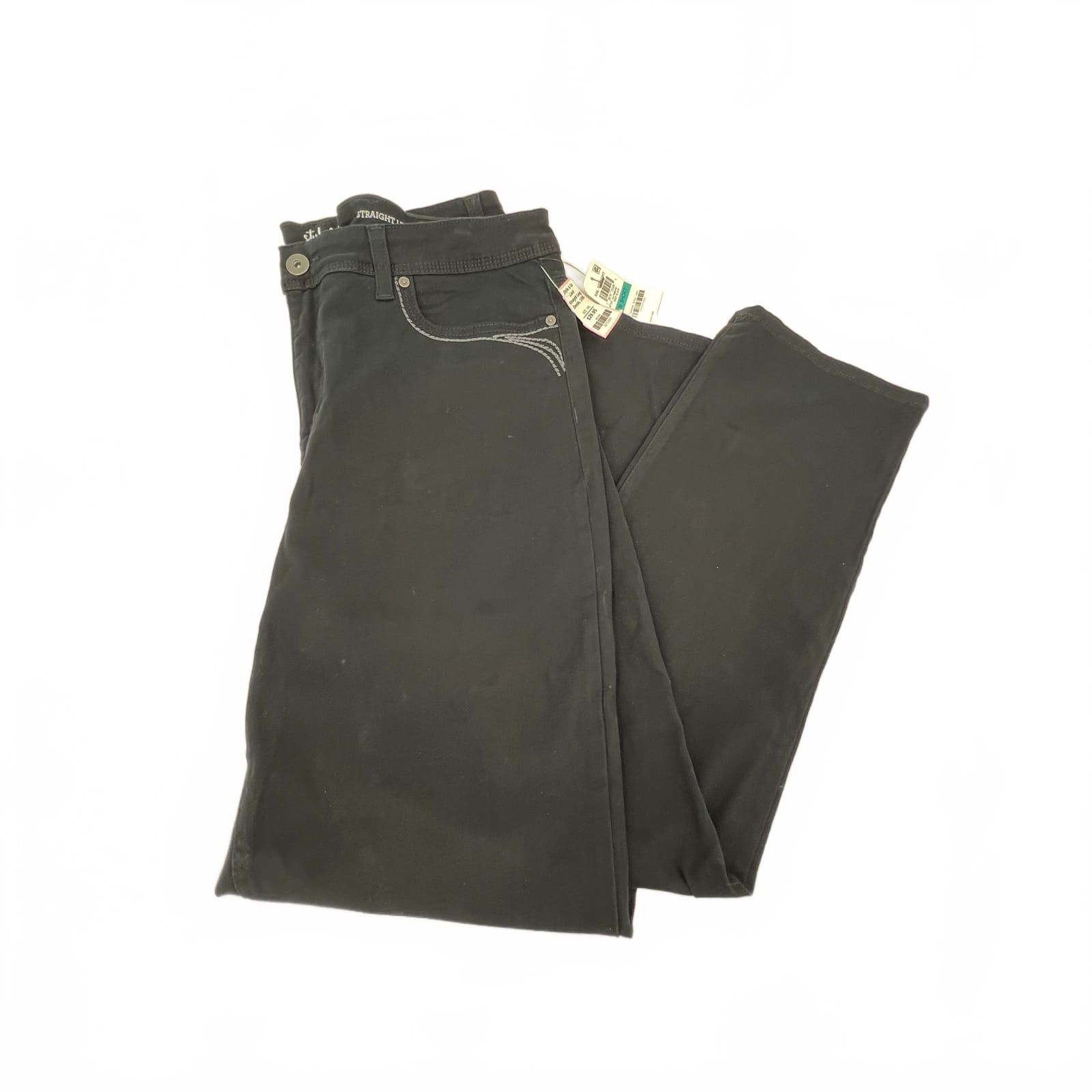 Style & Co. Black Straight-Leg Jeans