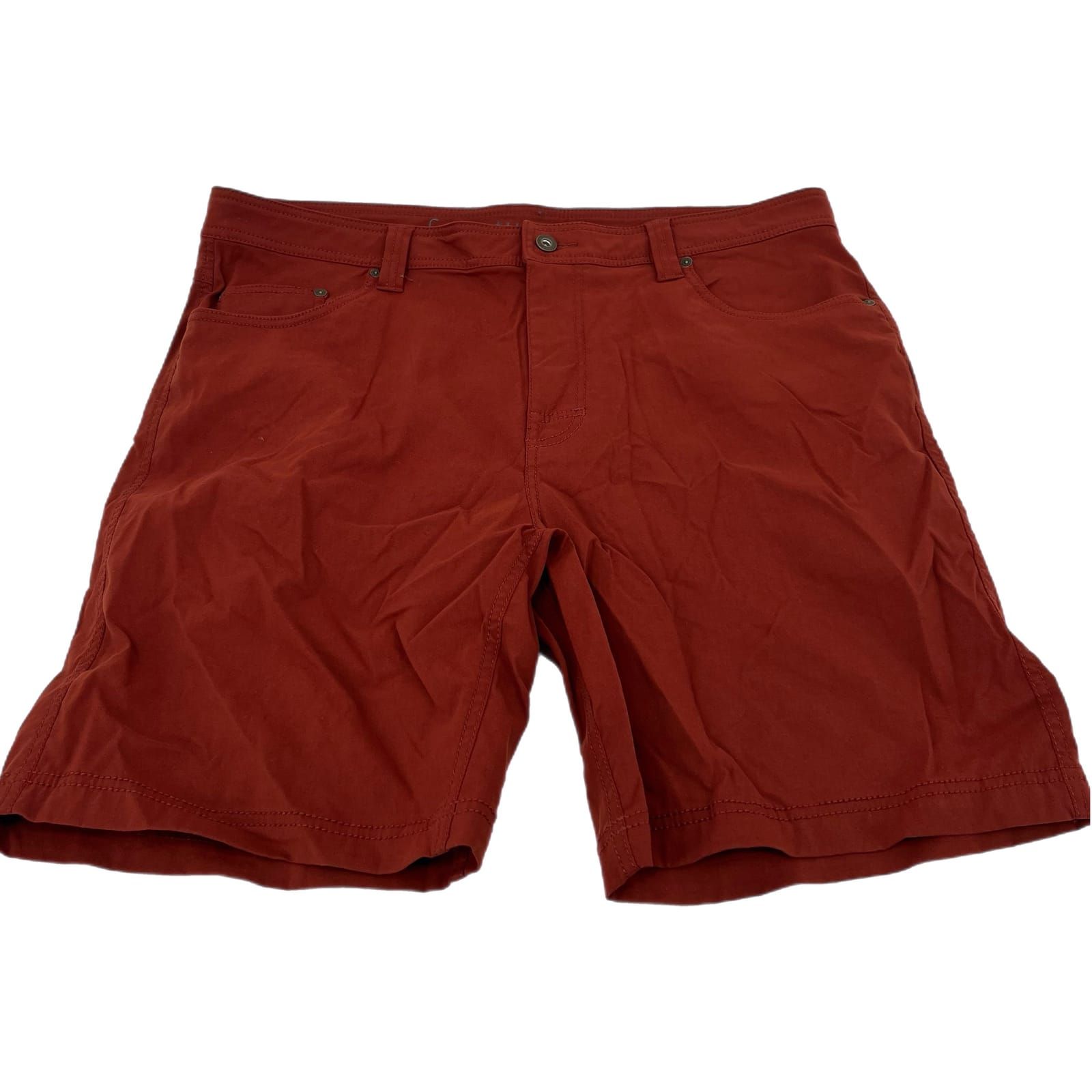 Prana Brown Cotton Hybrid Shorts