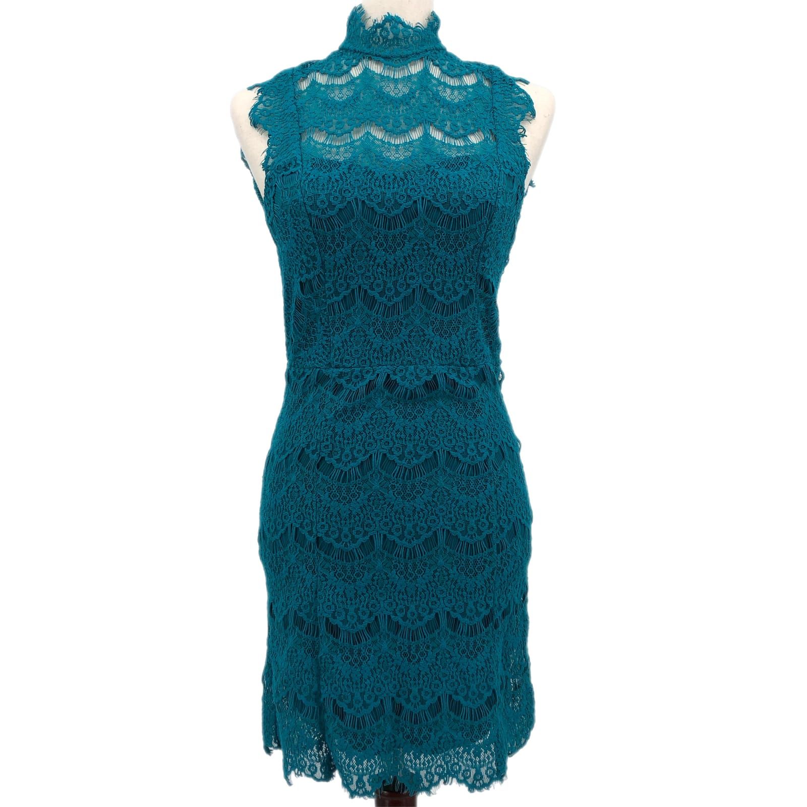 Free People Blue Backless Pencil Dress