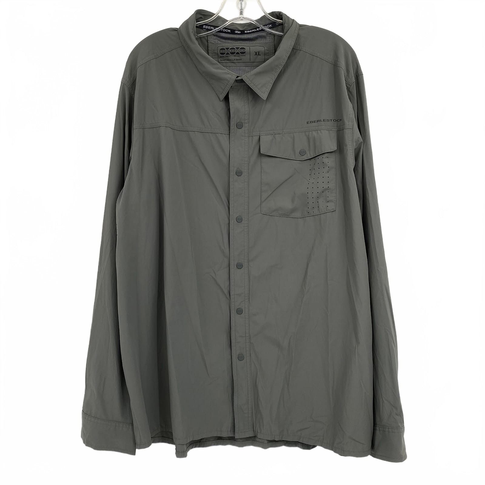 Eberlestock Gray Sawtooth Long Sleeve Snap Button Athletic Shirt