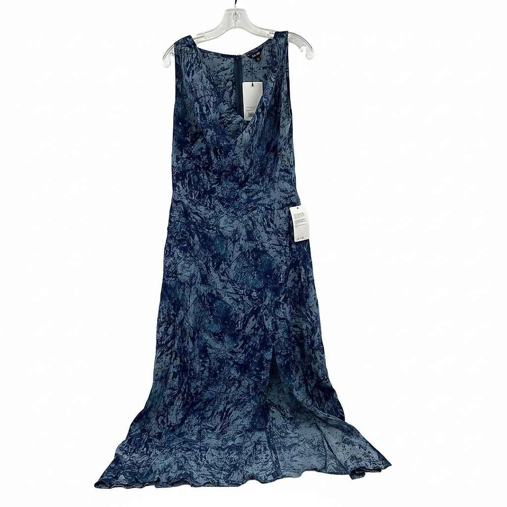 Saint + Sofia Blue Maxi Dress Cowl Neck