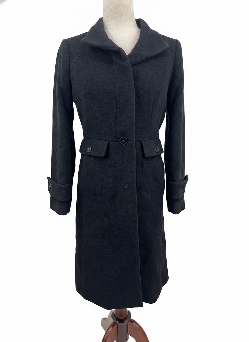 Talbots Black Trench Coat