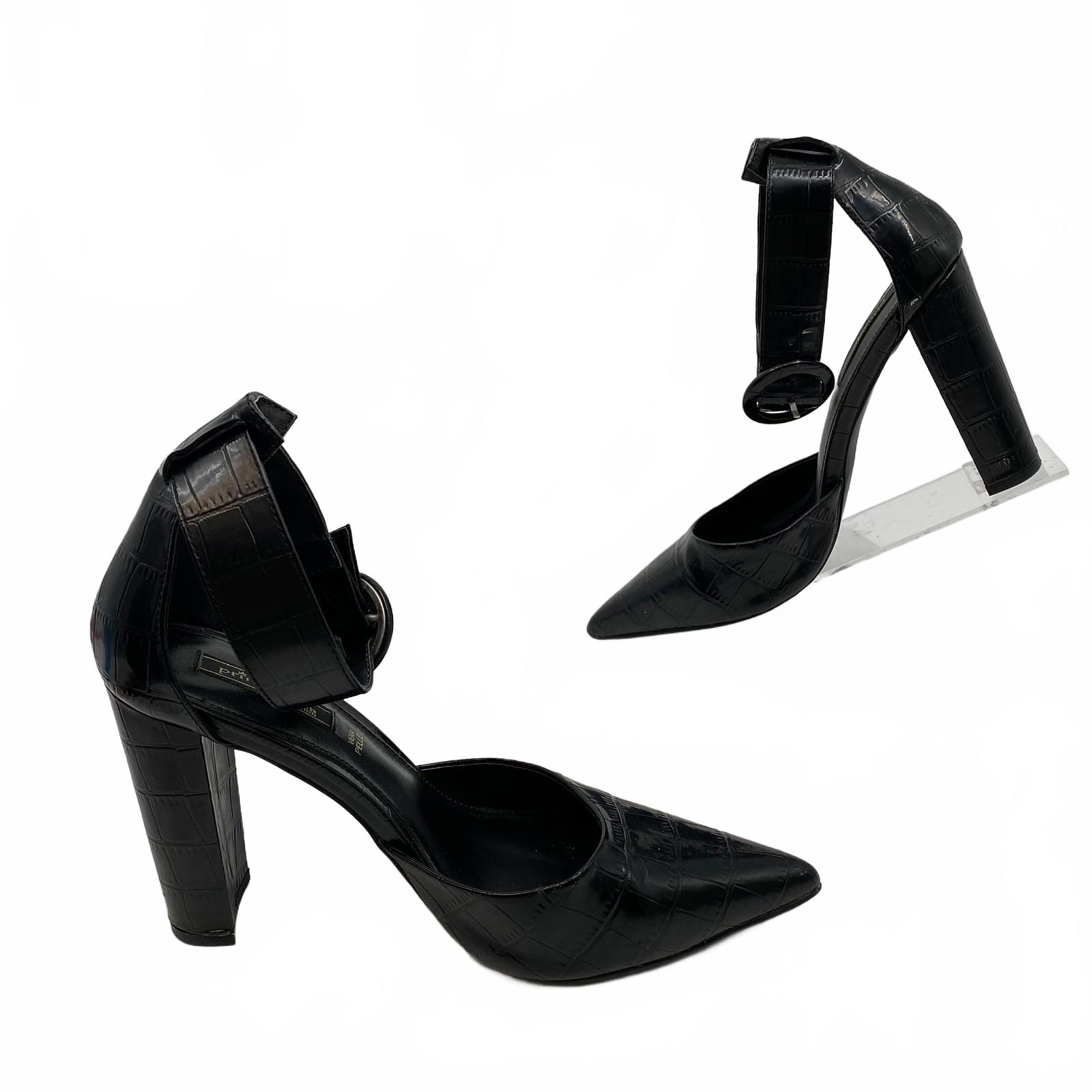 Prima Donna Black Faux Leather Pump 38EU