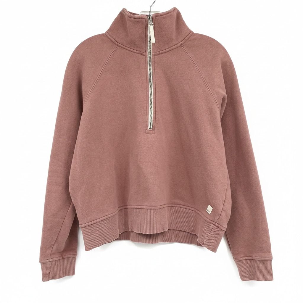 Vuori Pink Half Zip Sweatshirt