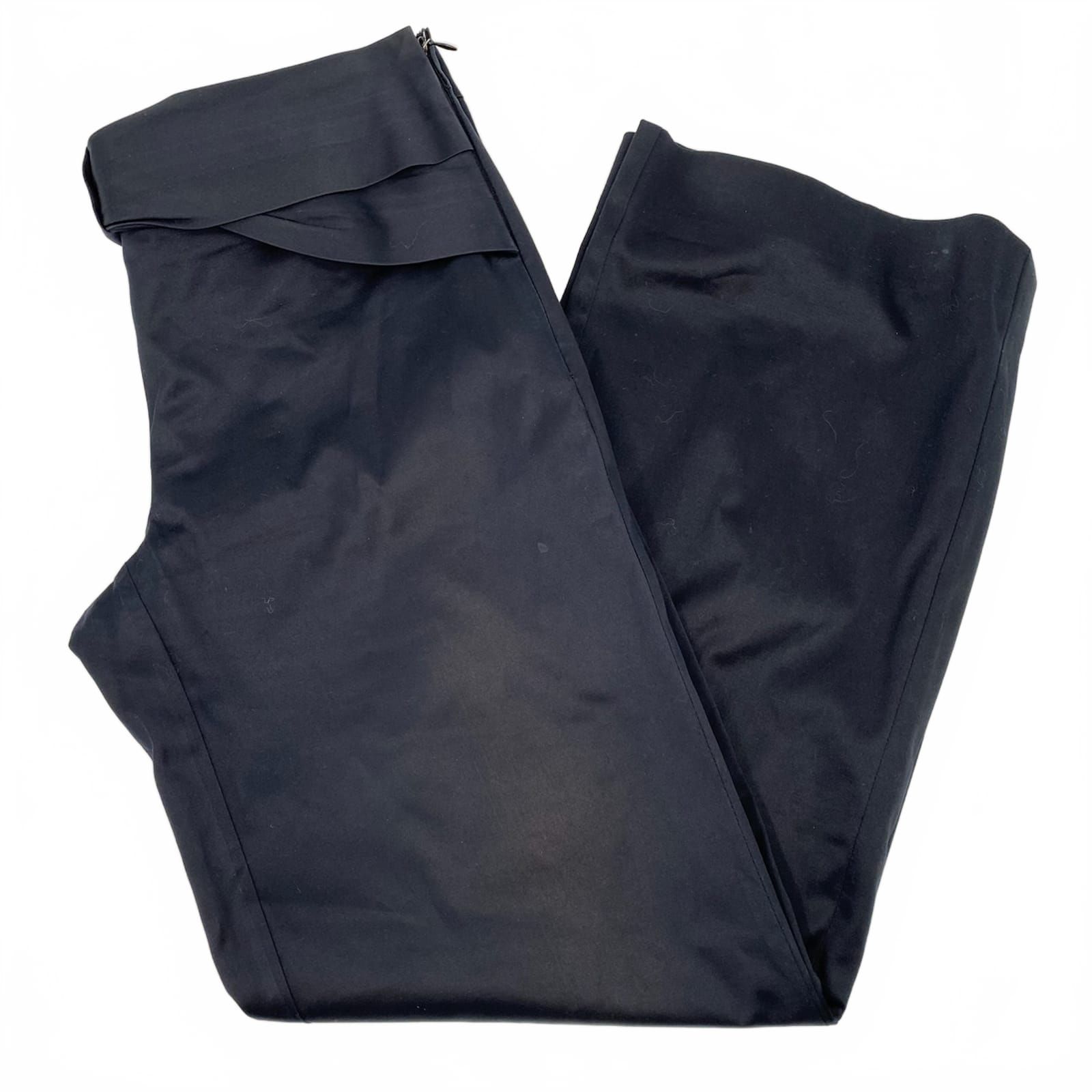 RED Valentino Black Satin Bow Front Trousers