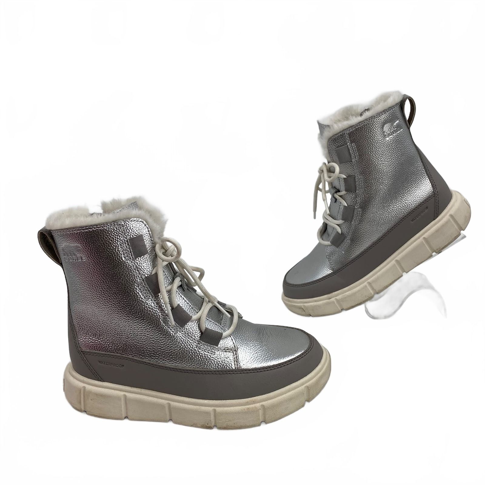 Sorel Silver Waterproof Boots