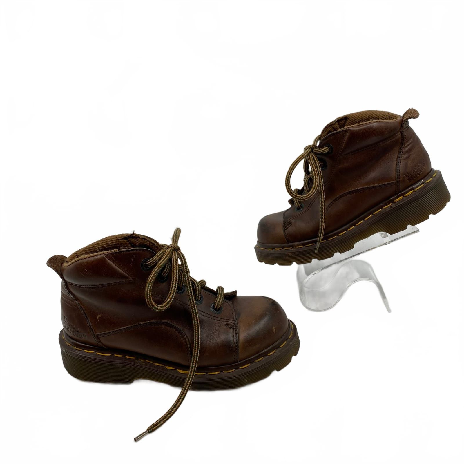 Dr. Martens Brown Leather Combat Boots