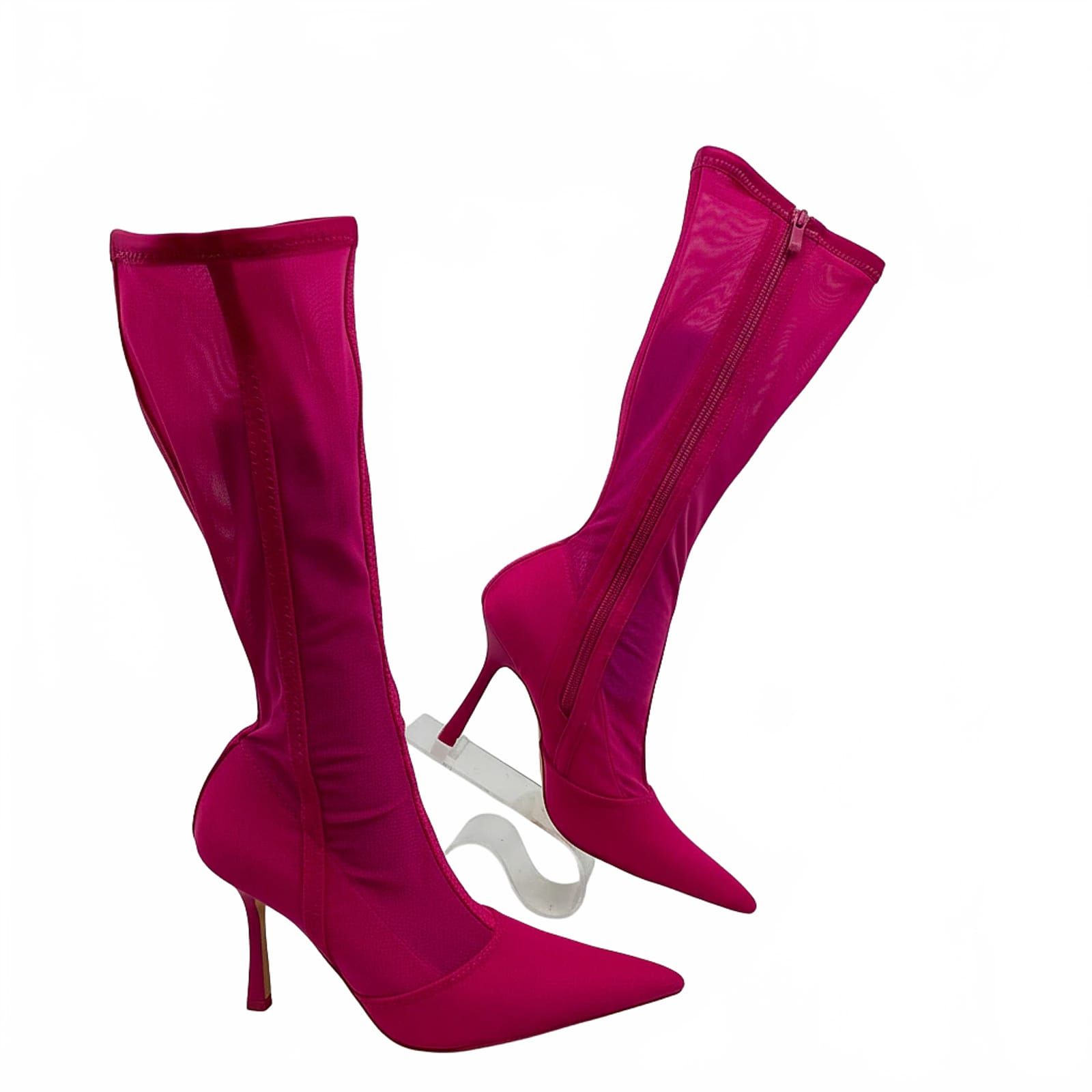 Generation Kiss Pink Synthetic Heeled Boots