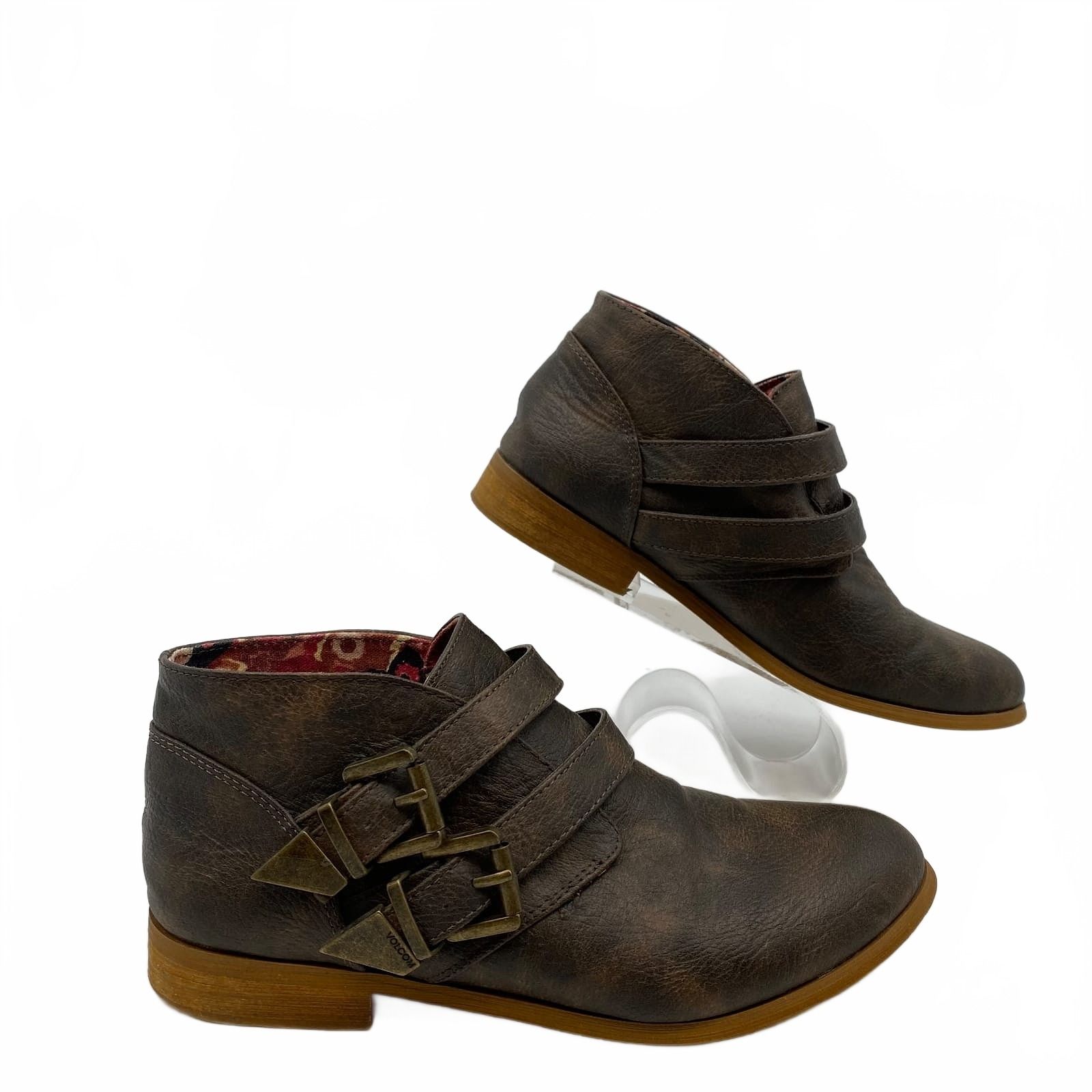 Volocom Brown Floral Interior Bootie