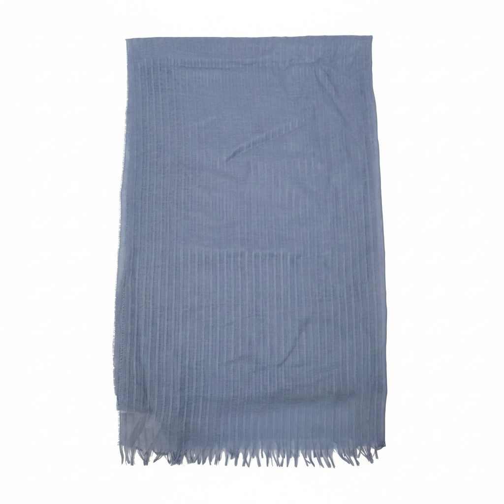 Nordstrom Blue Silk & Cashmere Scarf