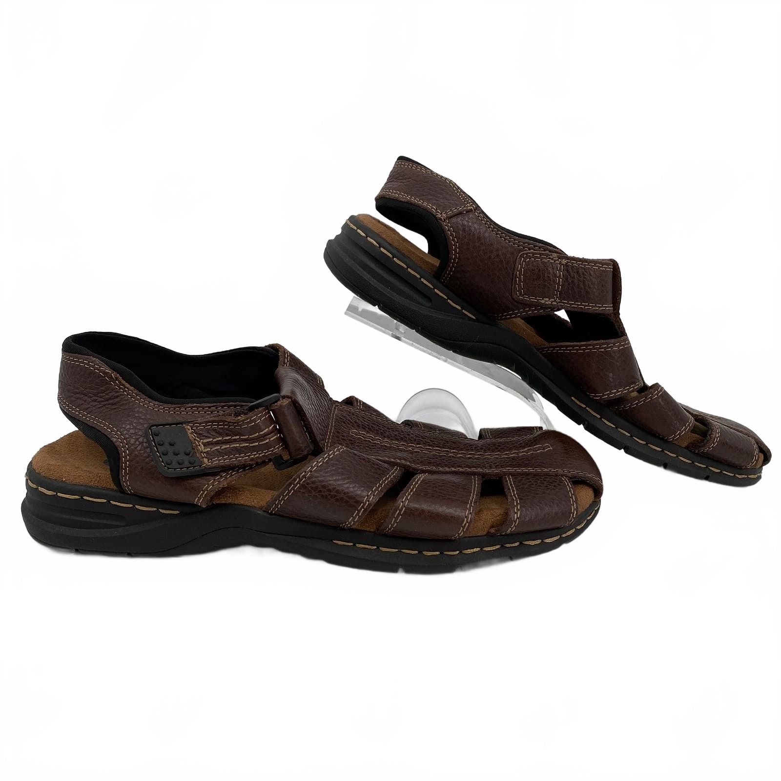 Dr. Scholl’s Brown Leather Fisherman Sandals