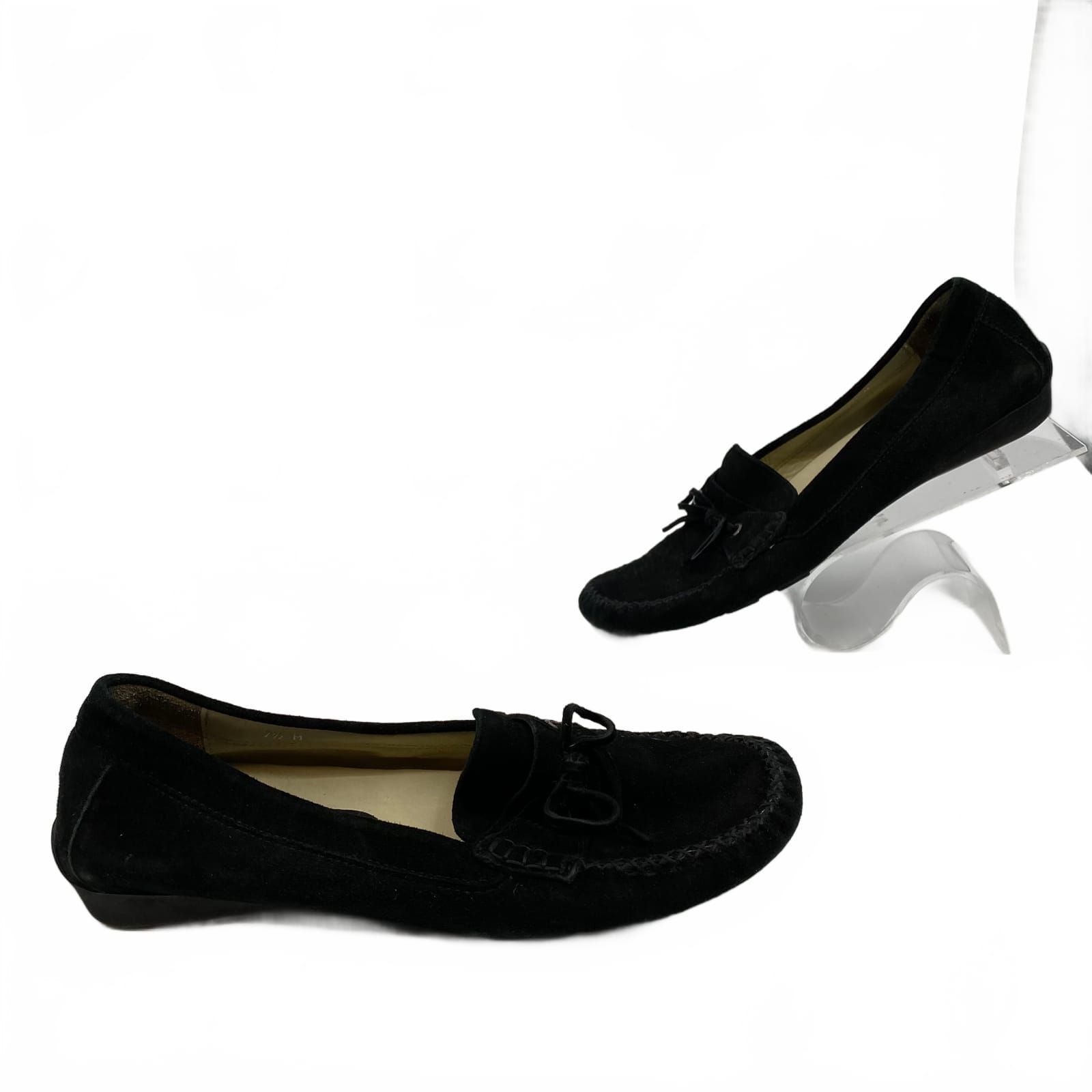 Vaneli Black Suede Loafer