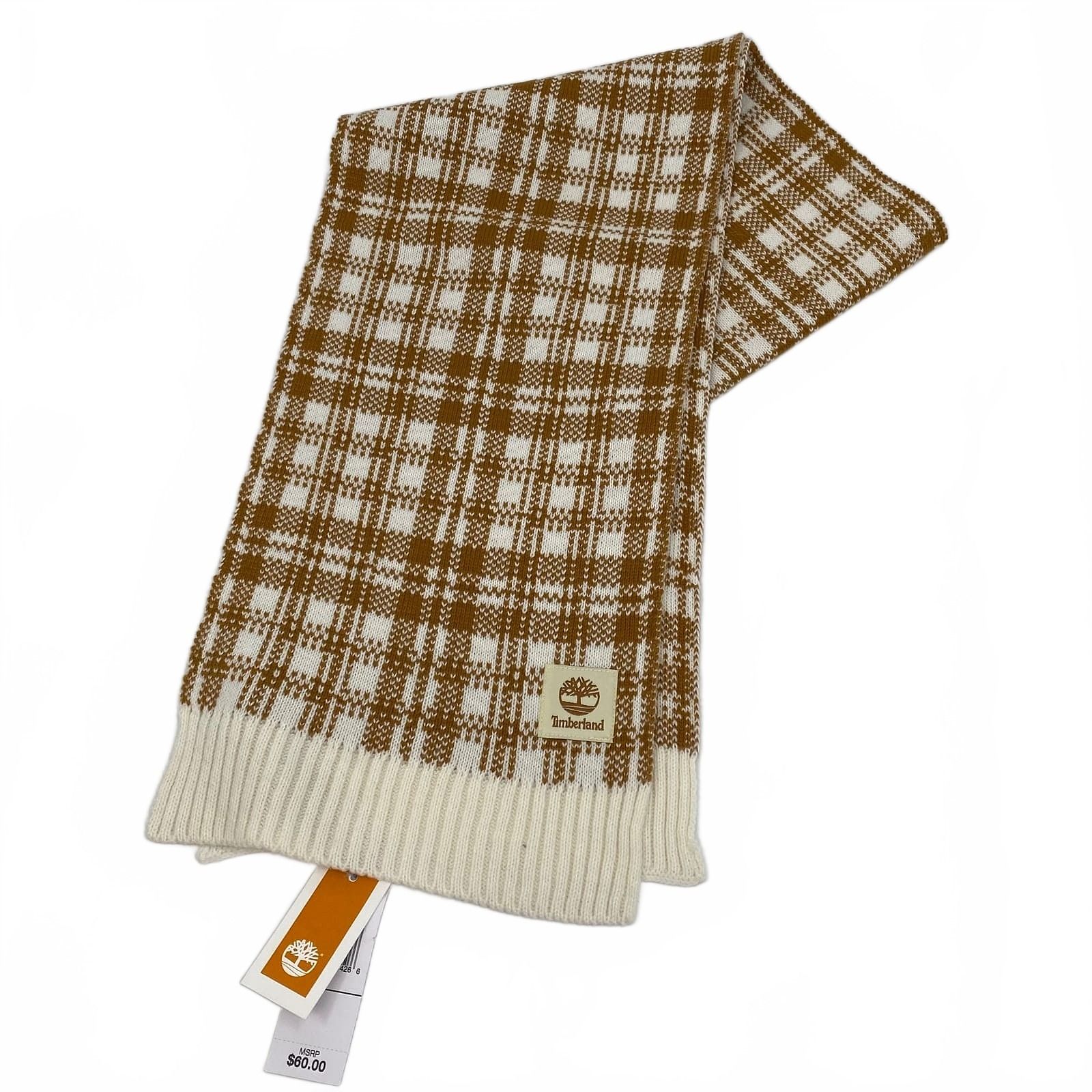 Timberland Tan White Scarf Plaid