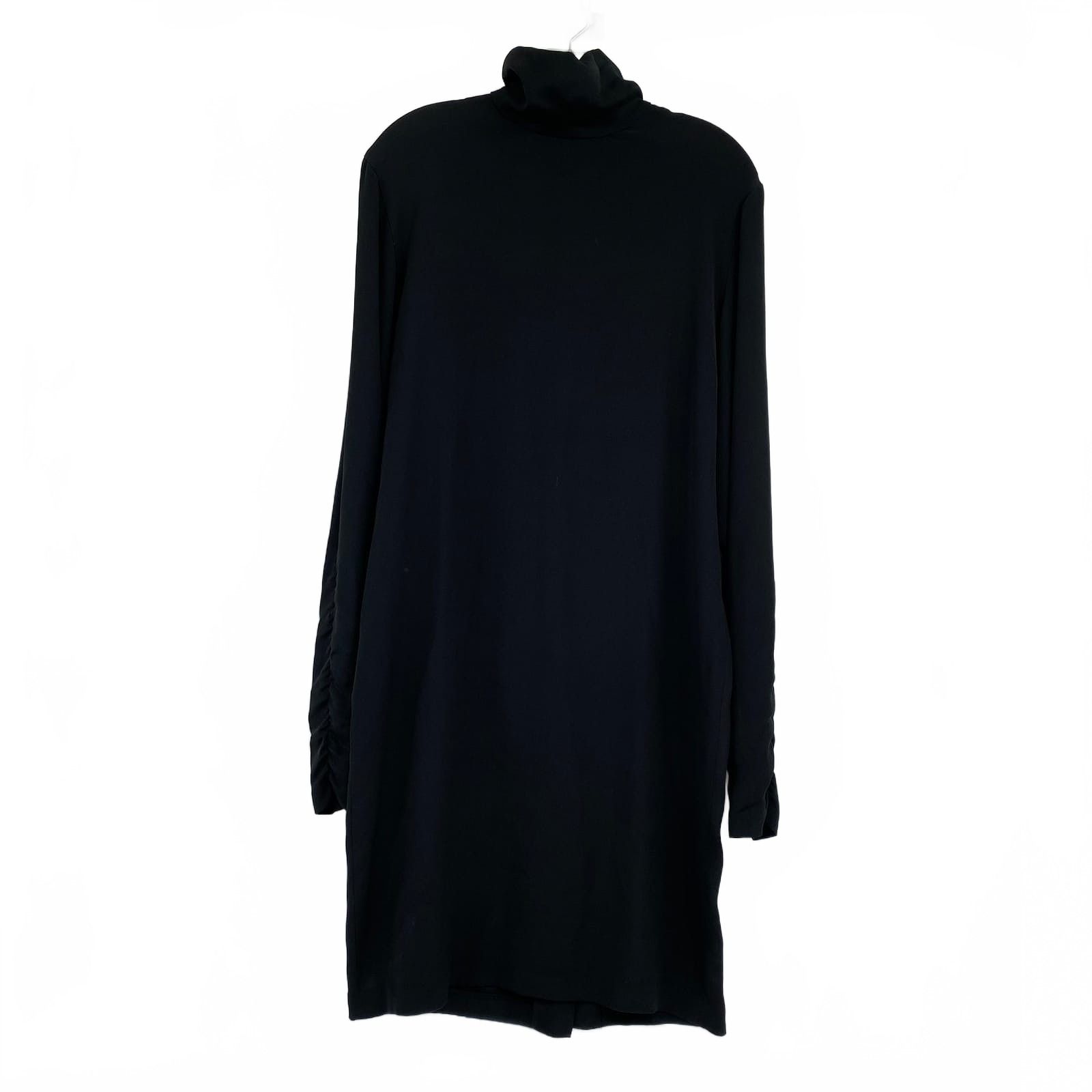 Ellen Tracy Black Long Sleeve Midi Dress