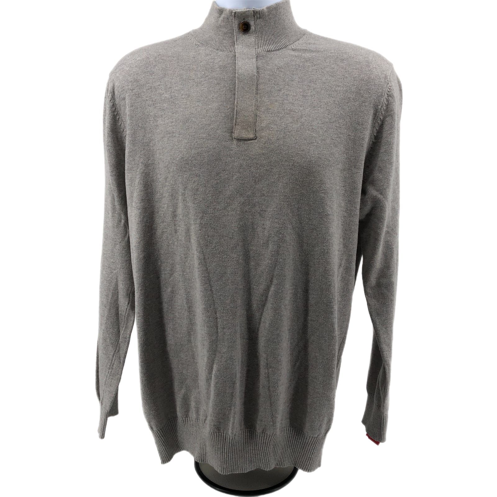 Charles Tyrwhitt Gray 1/4 Hidden Zipper Sweater