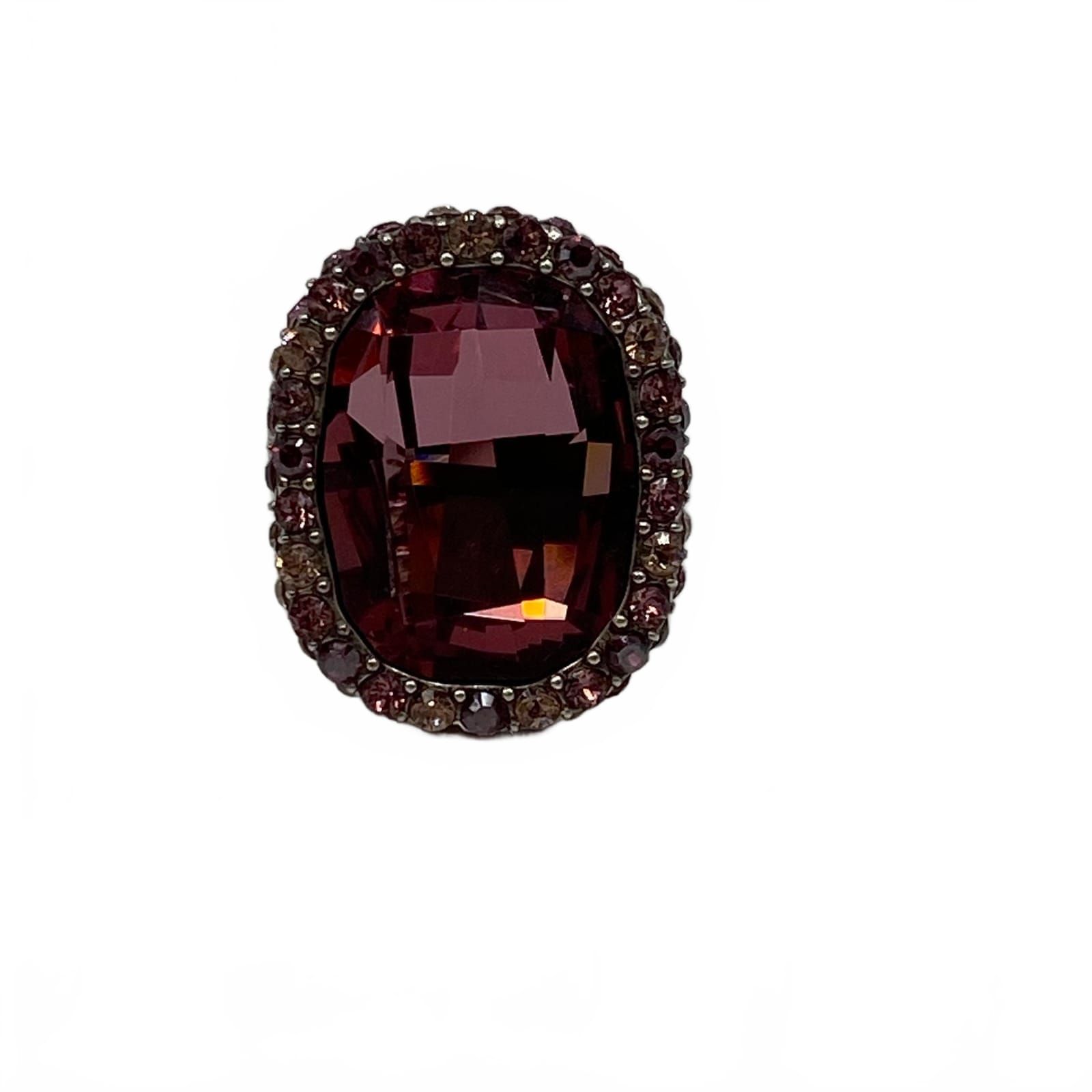 Brighton Pink Silver Ring Size 7