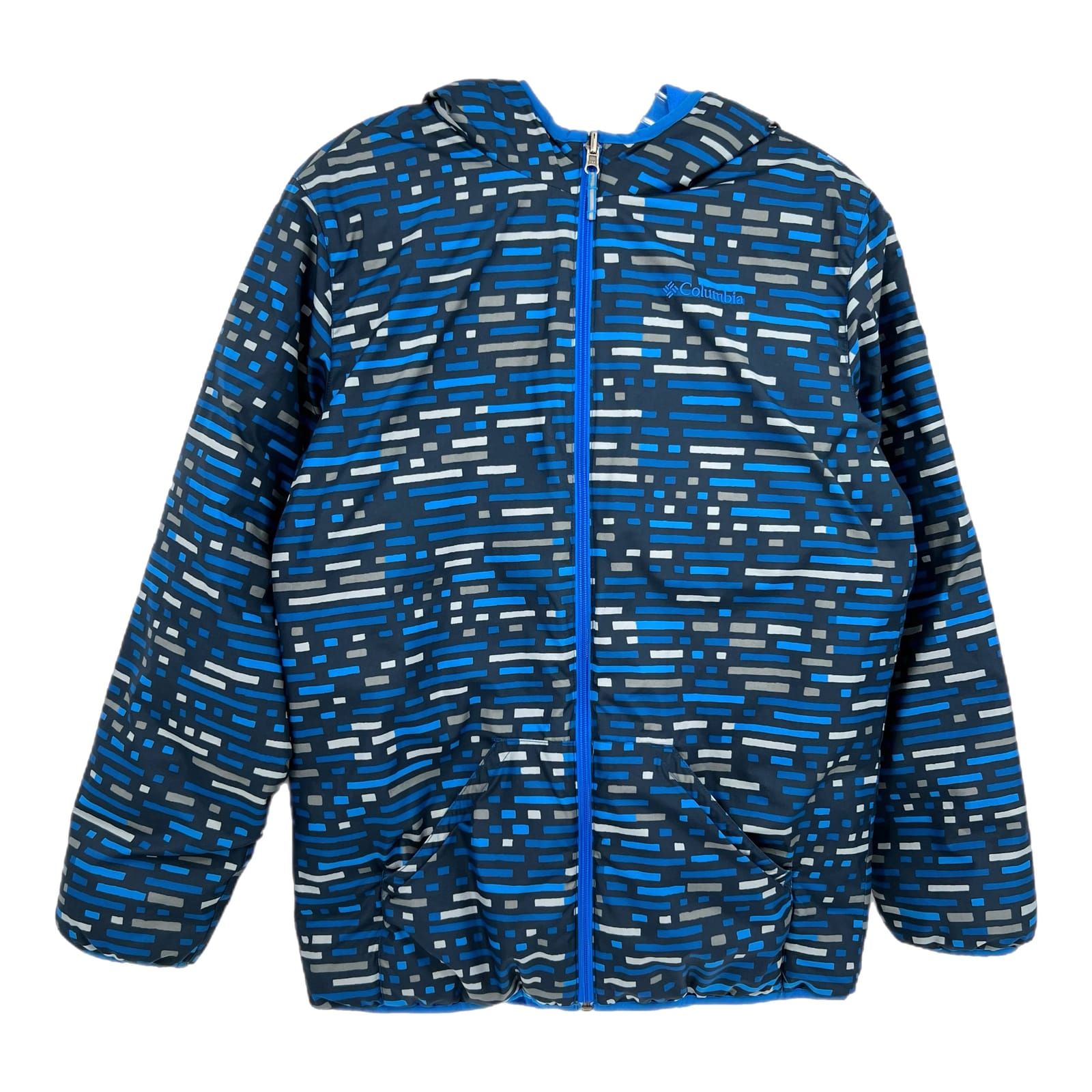 Columbia Blue Reversible Puffer Jacket