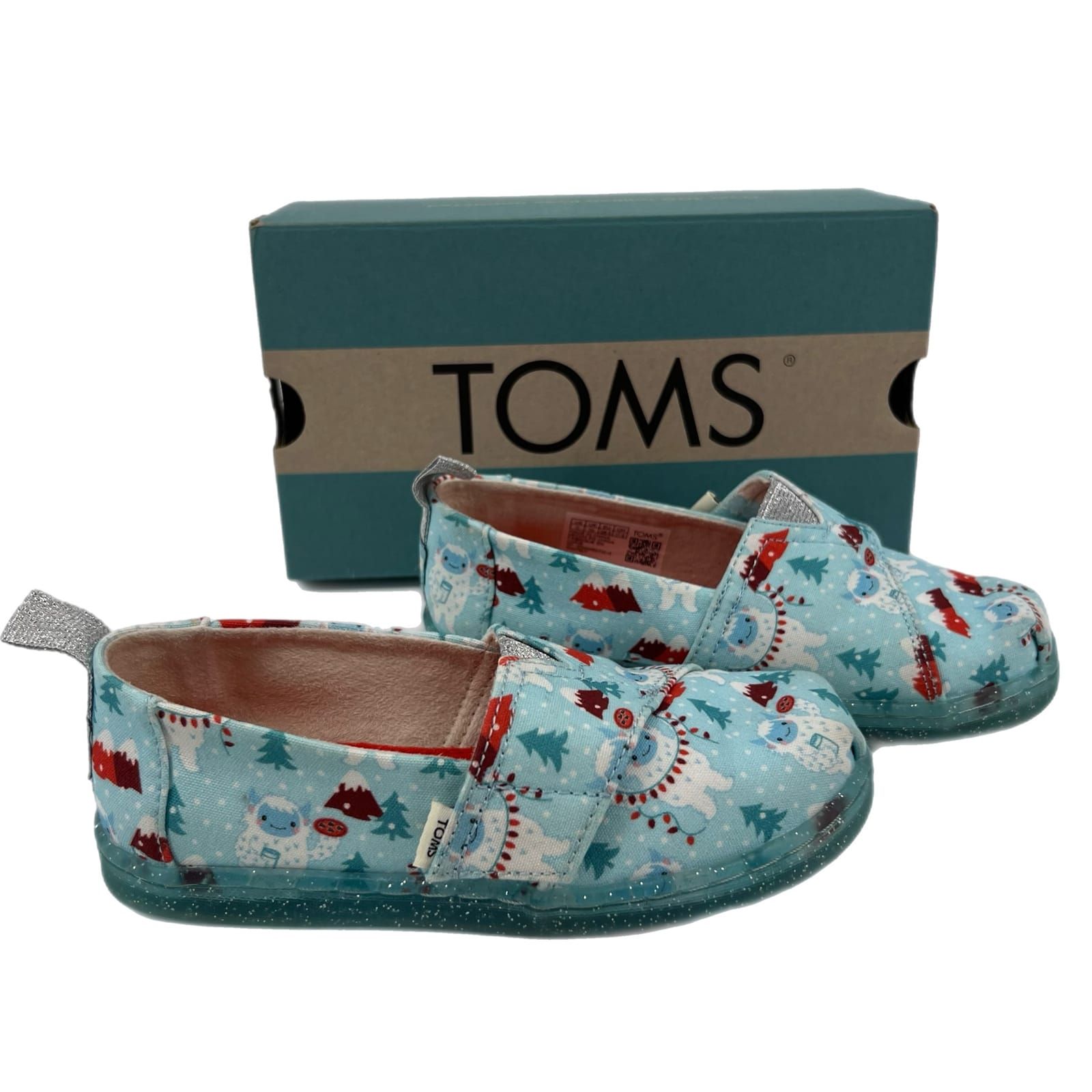 Toms Kids Blue & Red Athletic Sneakers