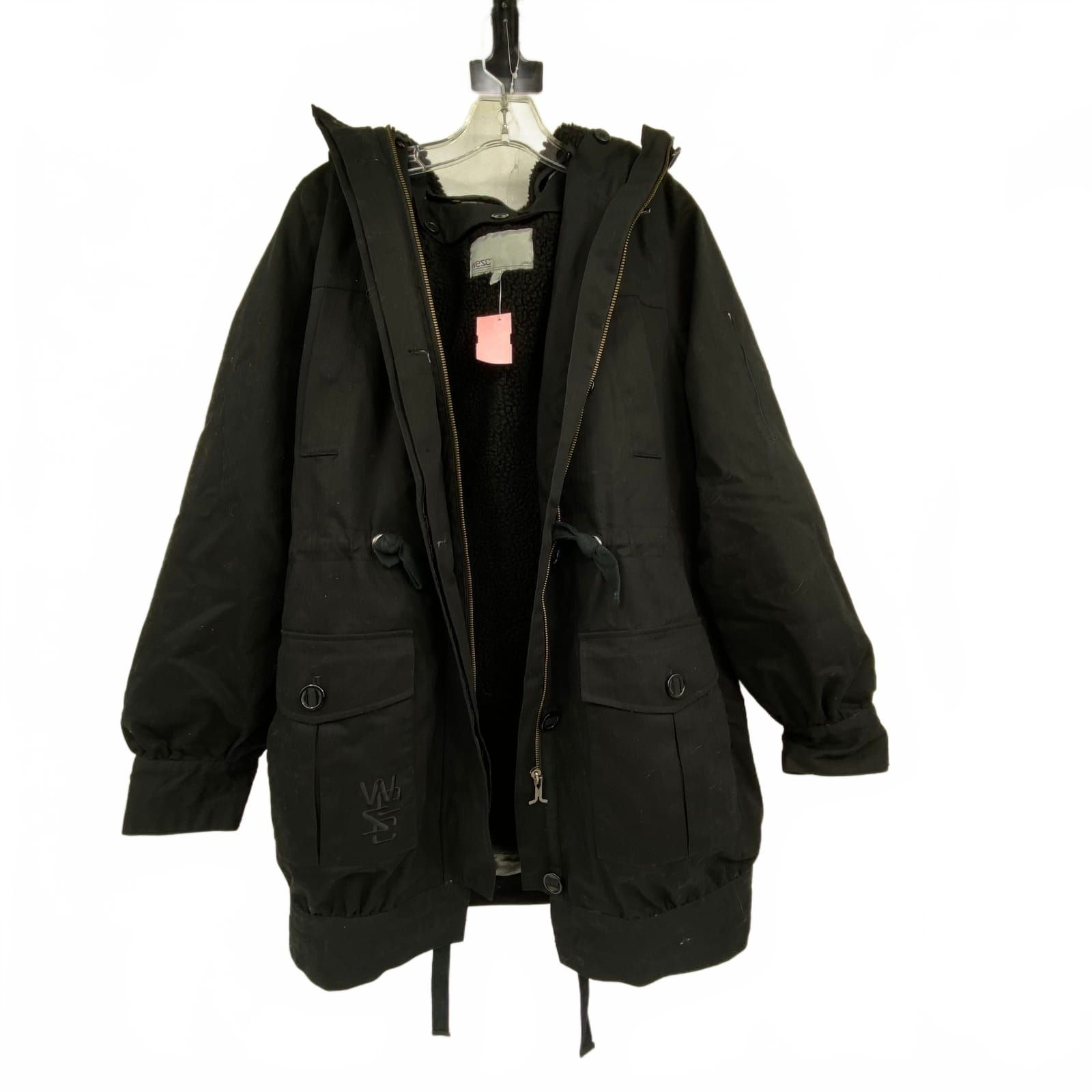 Wesc Black Belted Coat