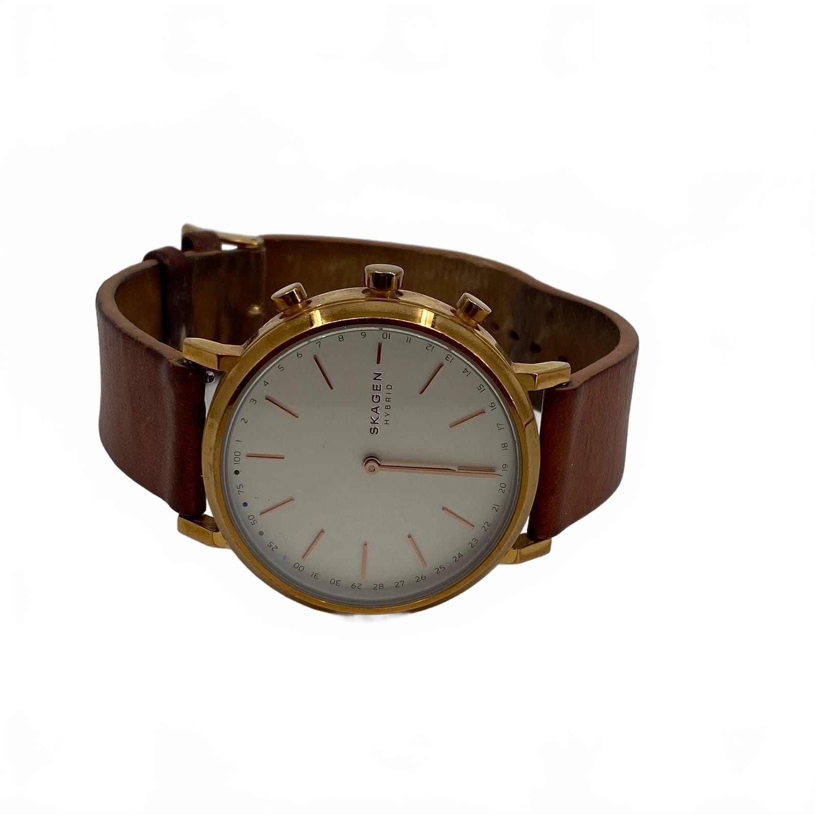 Skagen Brown Gold Connected Hybrid Smartch Watch