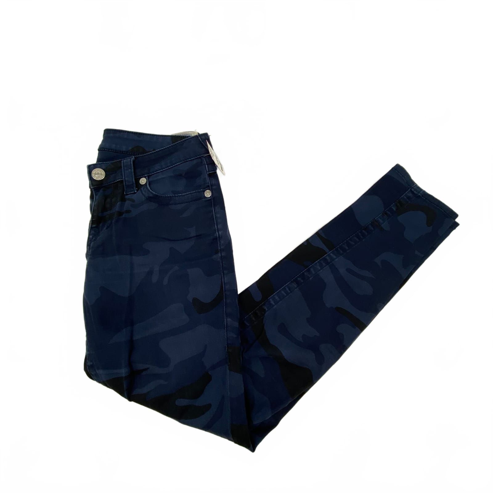 True Religion Blue Camouflage Skinny Jeans