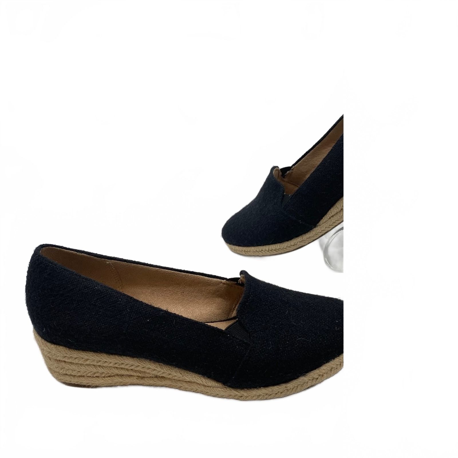 Life Stride Black Wedges