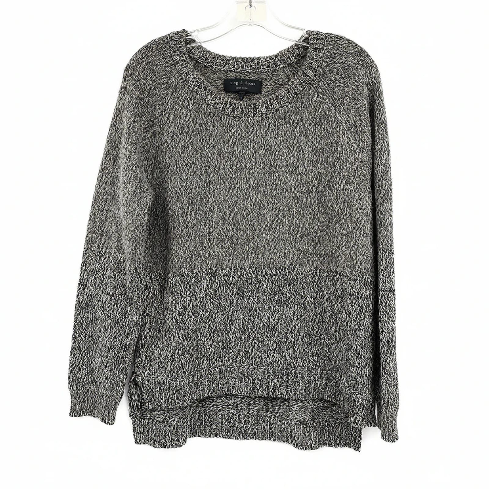rag & bone Gray Wool-Alpaca-Nylon Pullover