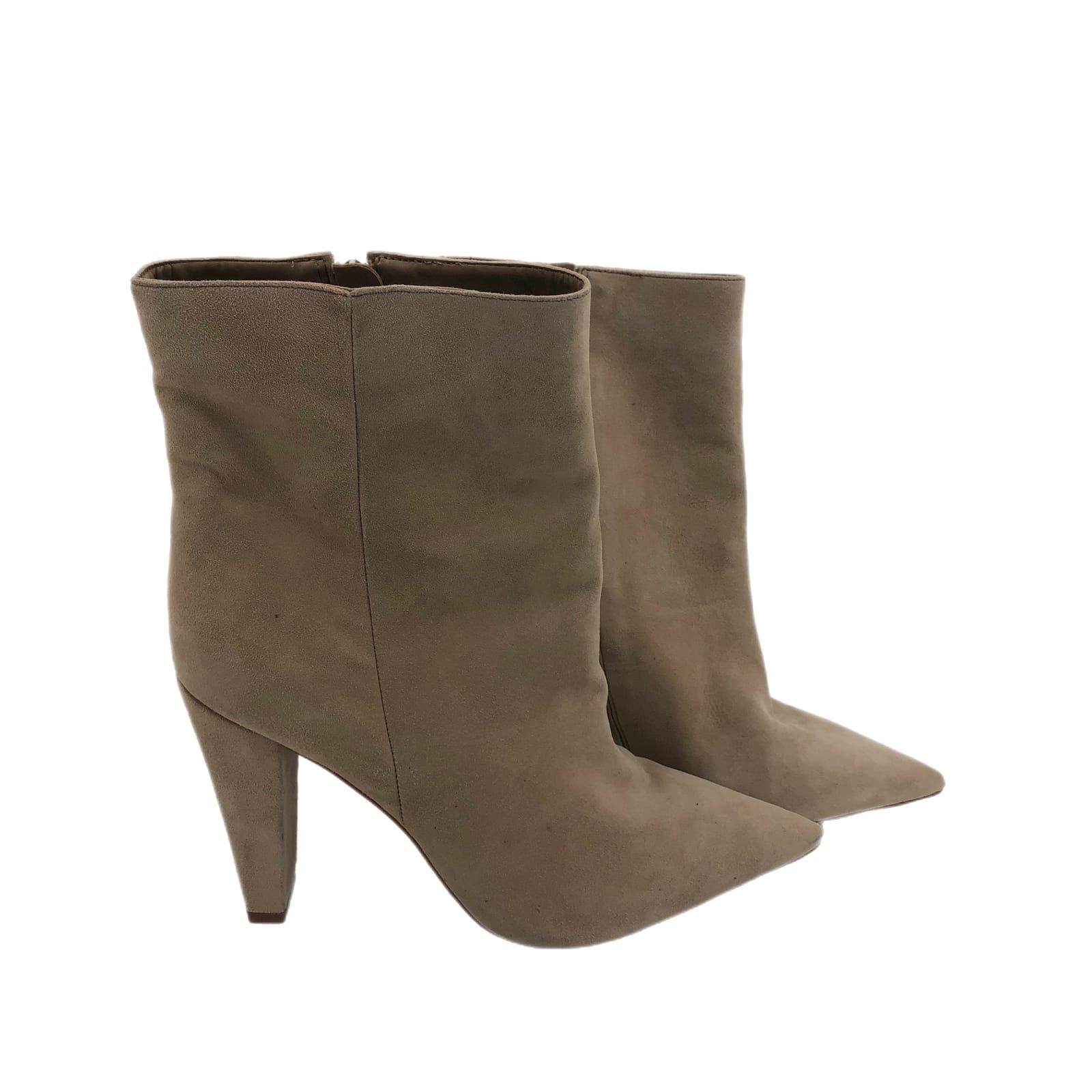 Vince Camuto Cream Stiletto Ankle Boots