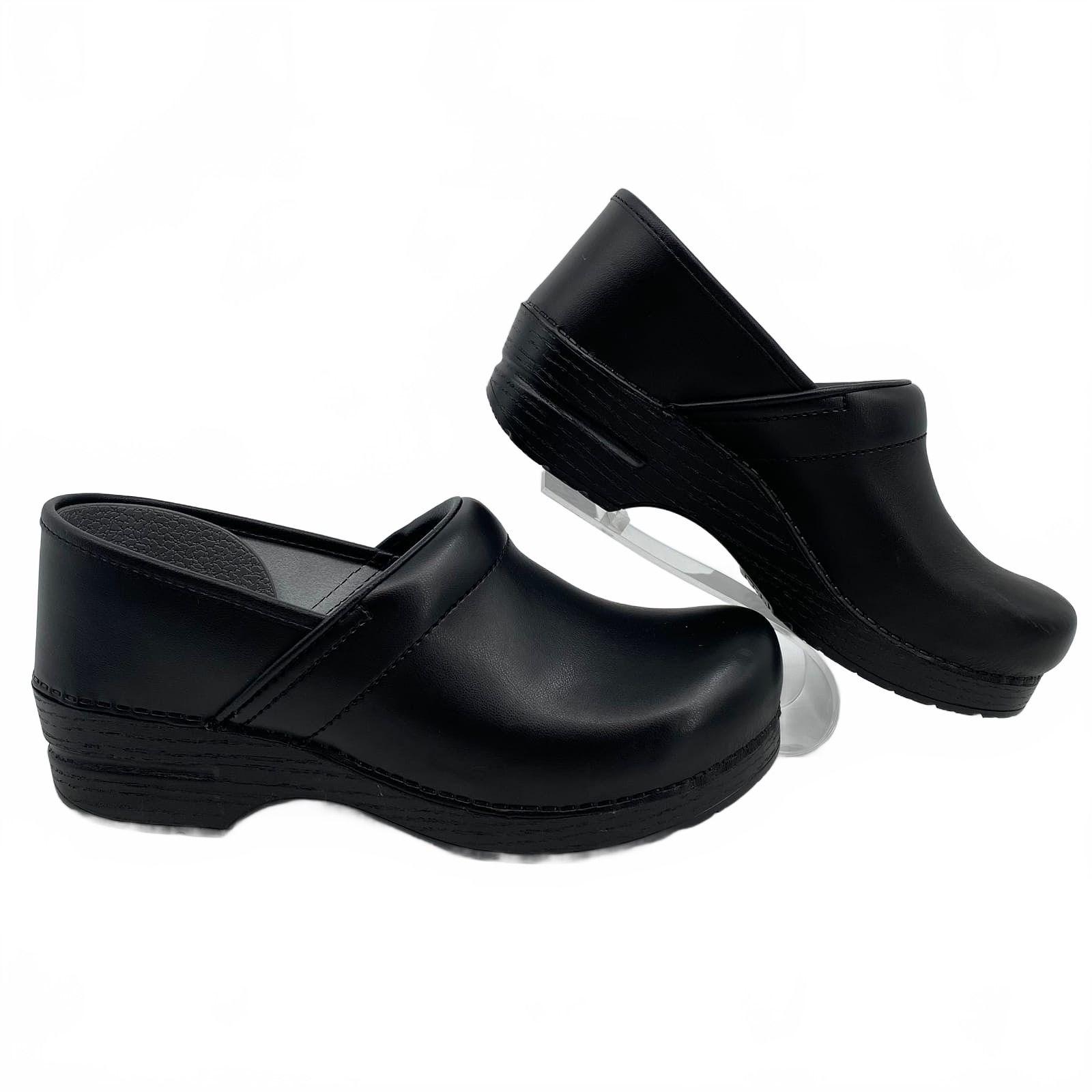 Dansko Black Clogs Slip-on