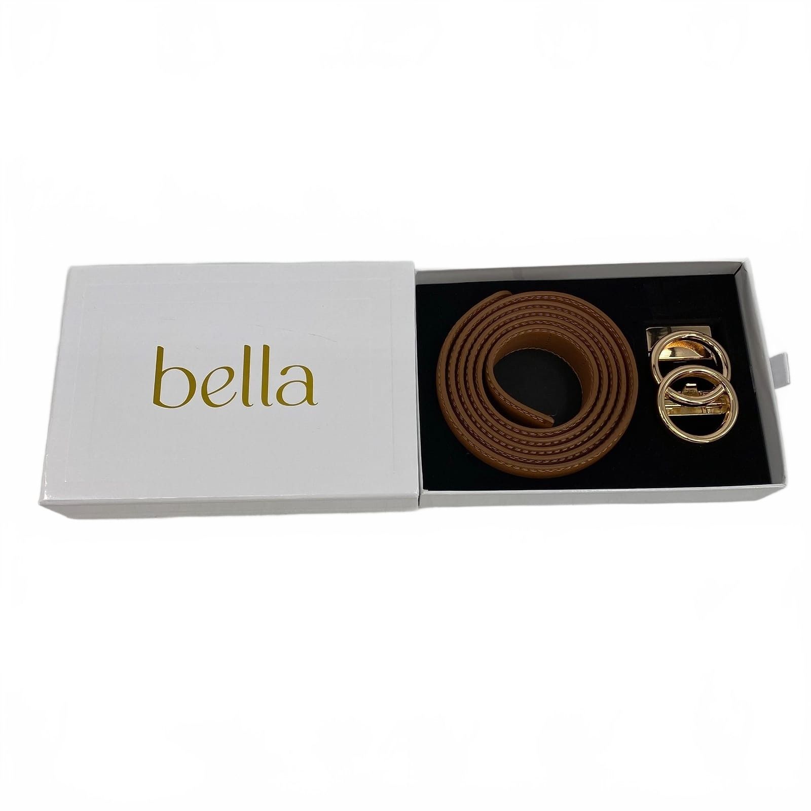 Bella Brown Gold Belt Dressy Casual