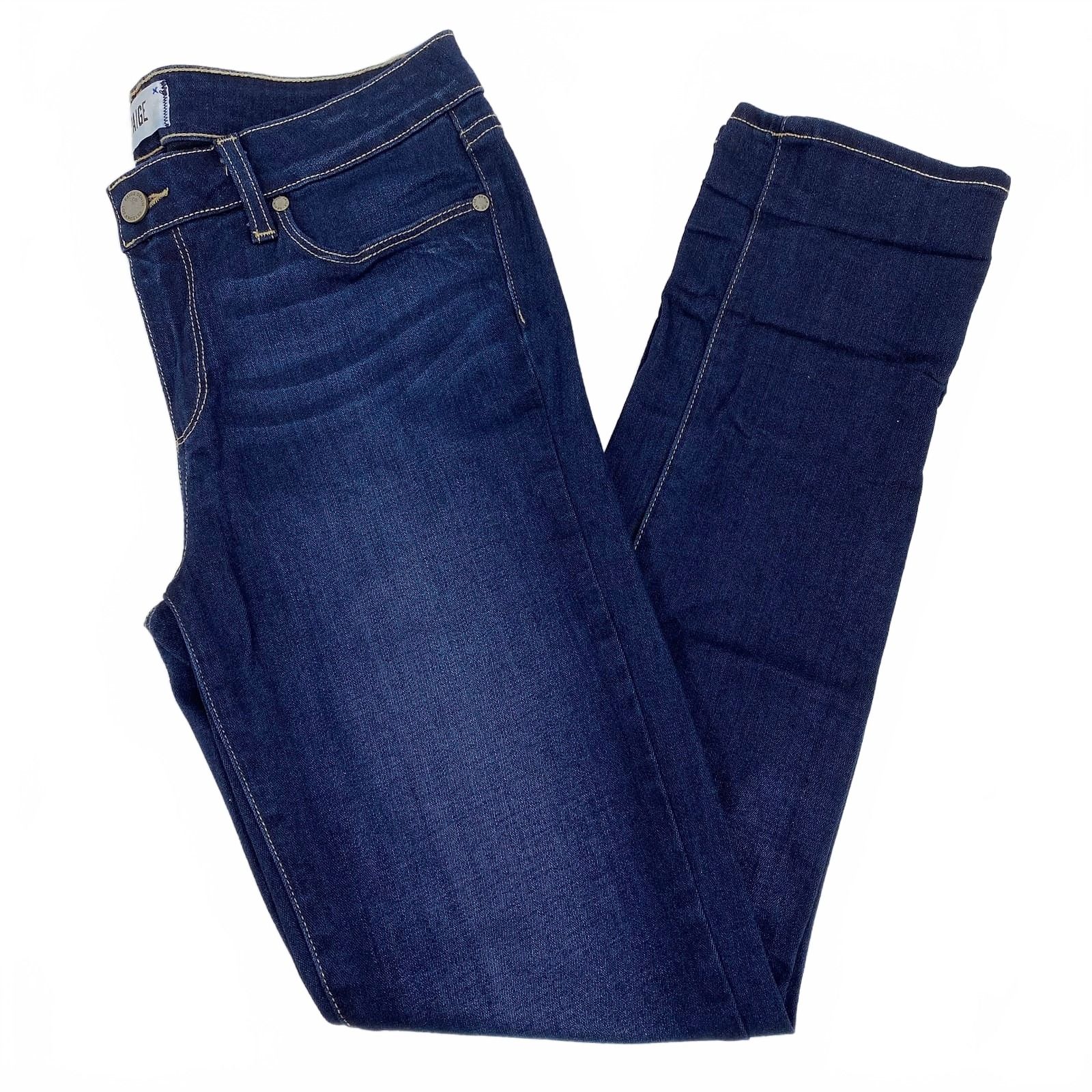 PAIGE Dark Wash Skyline Skinny Jeans