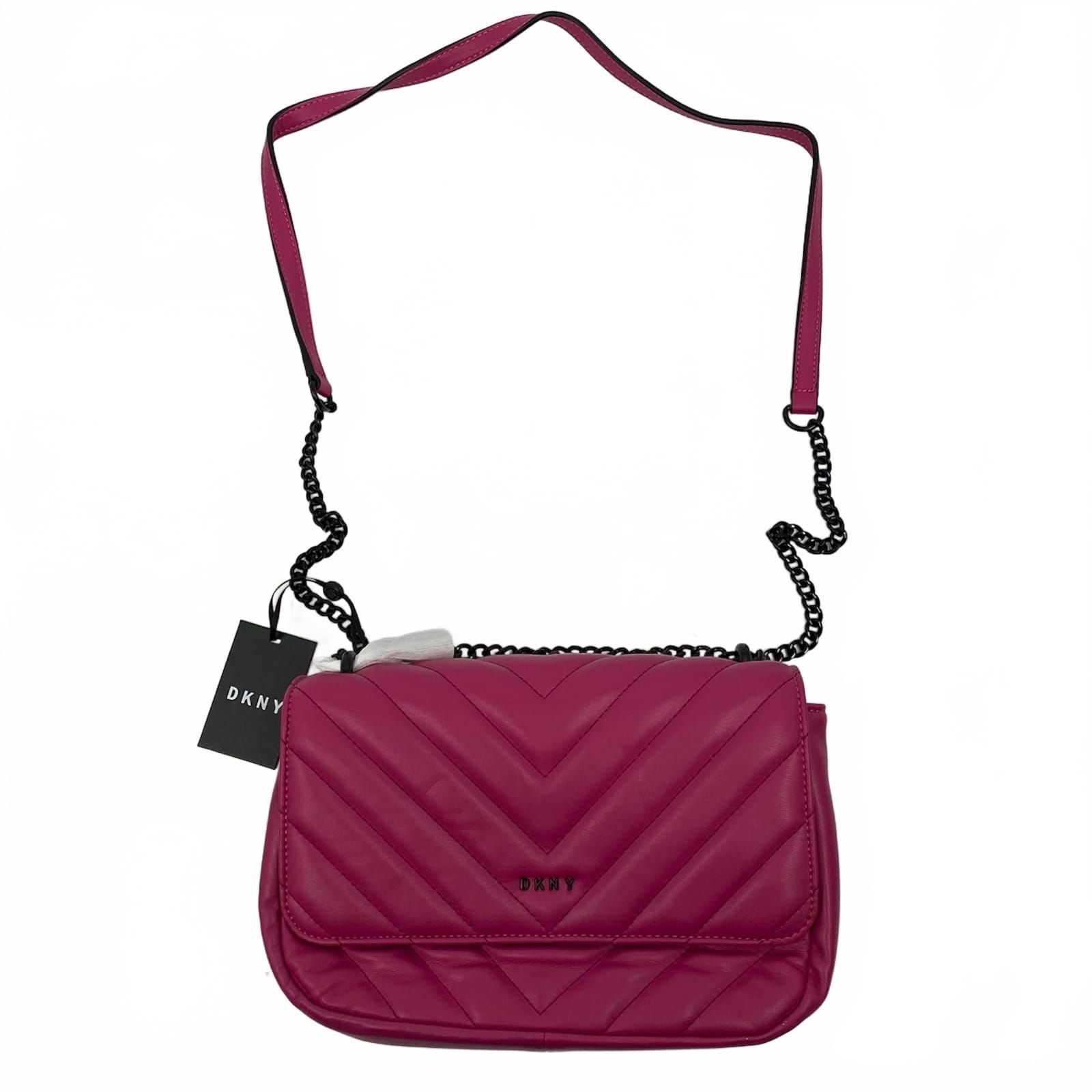 DKNY Pink Veronica Quilted Crossbody Bag