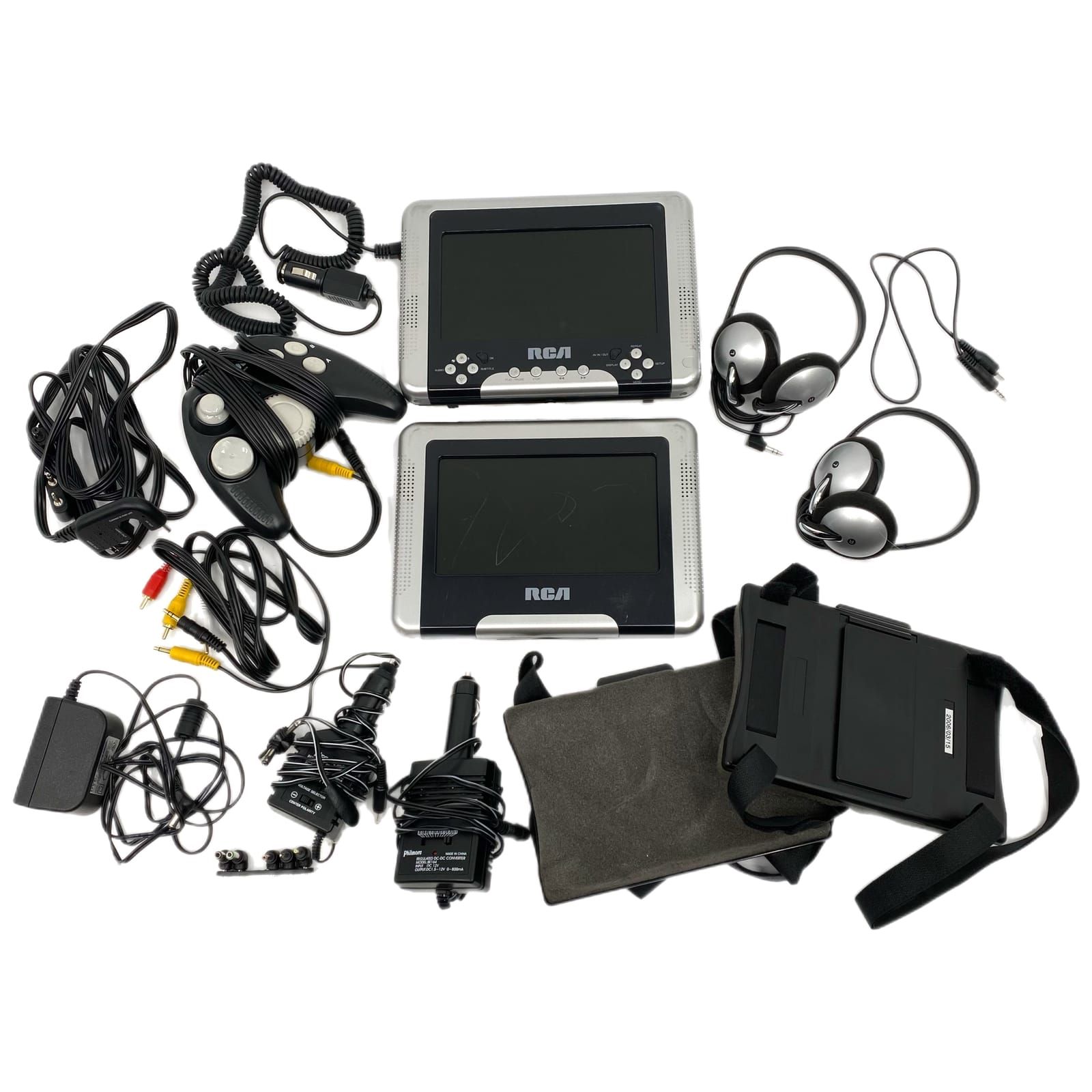 RCV Black Car Movie Player Set