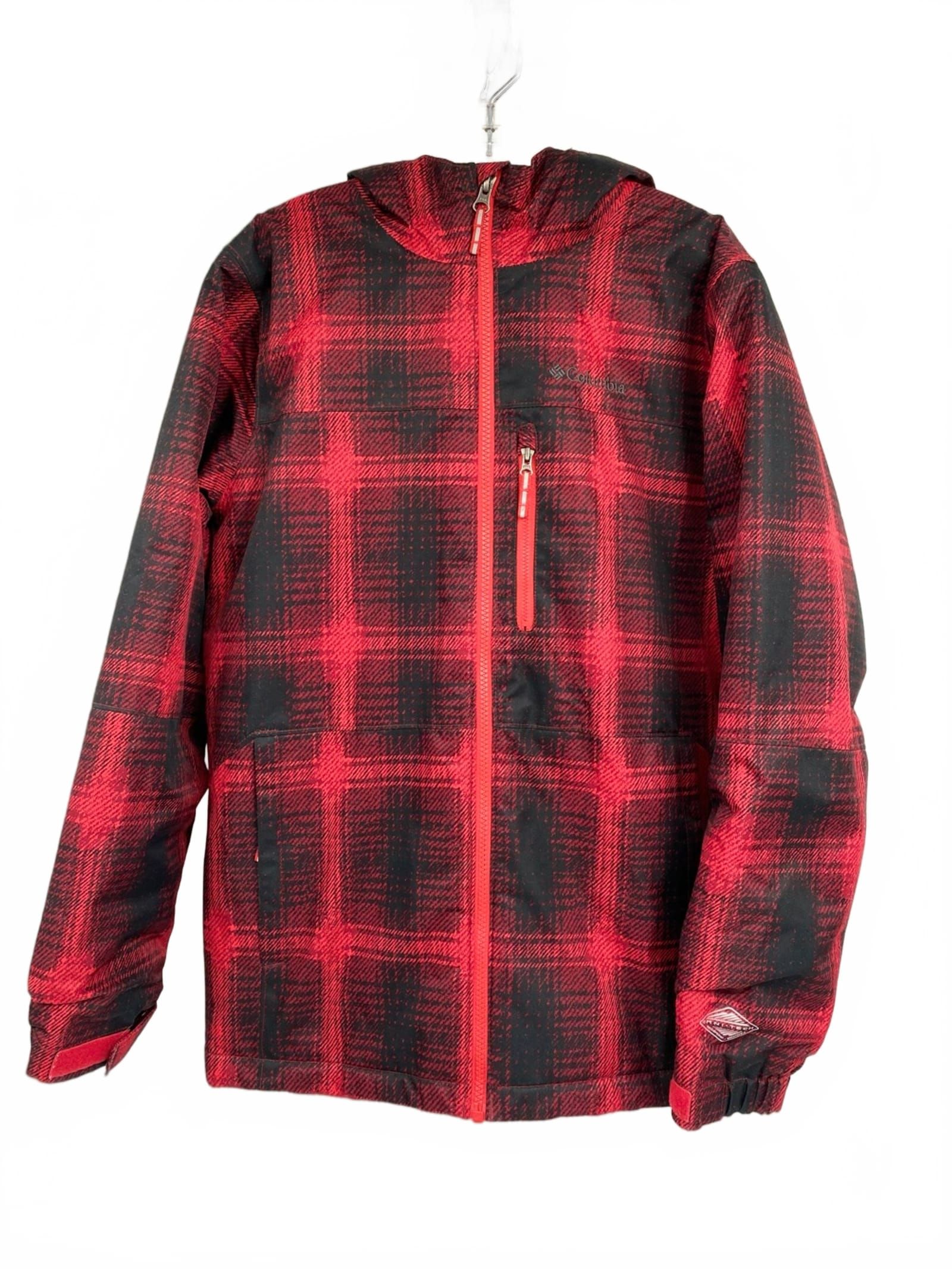 Columbia Boys Puffer Jacket Black Plaid