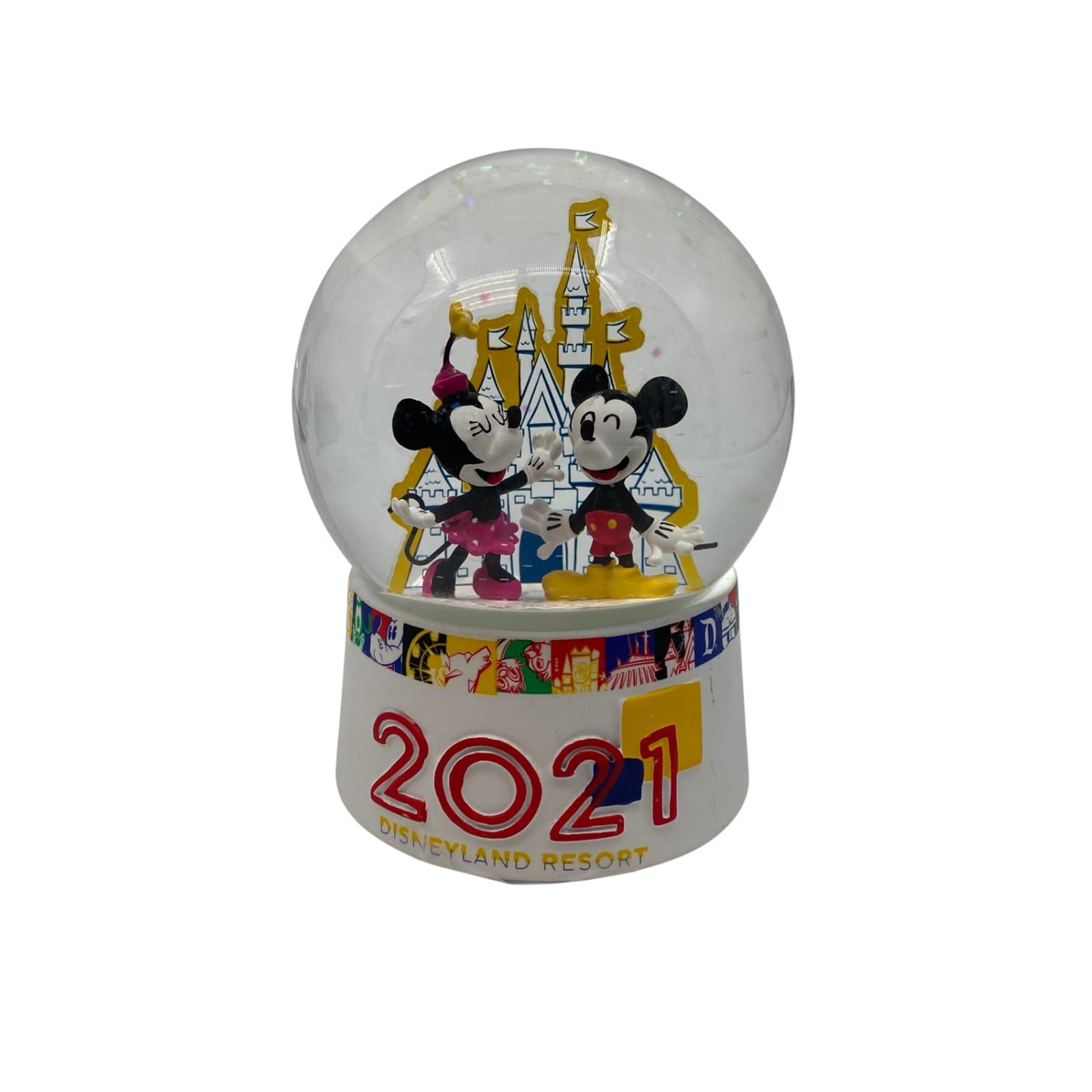 Disney White Mickey Mouse Snow Globe