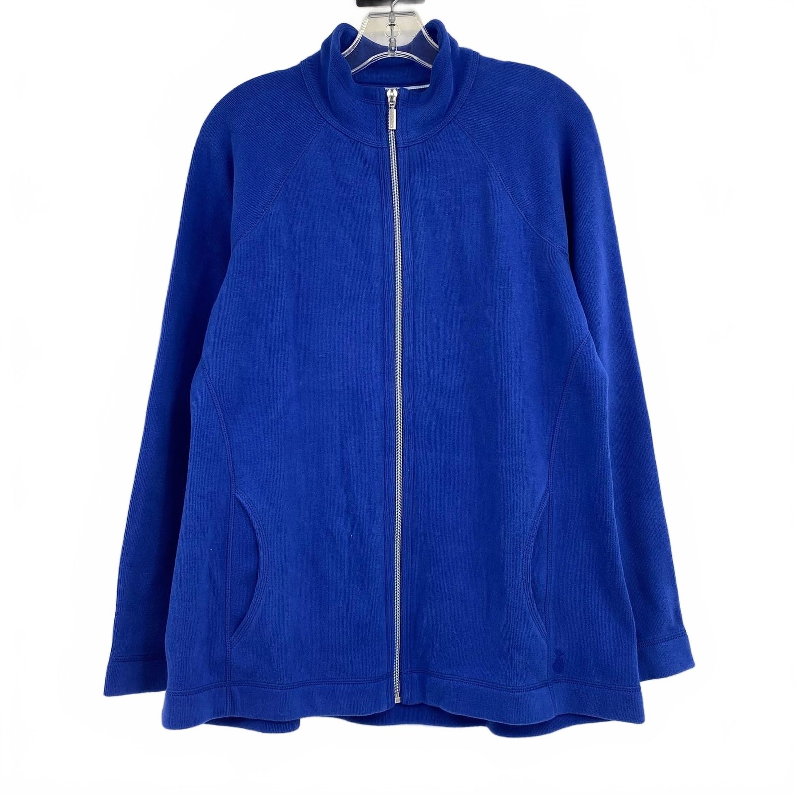 Tommy Bahama Blue Aruba Knit Zip-Up Jacket