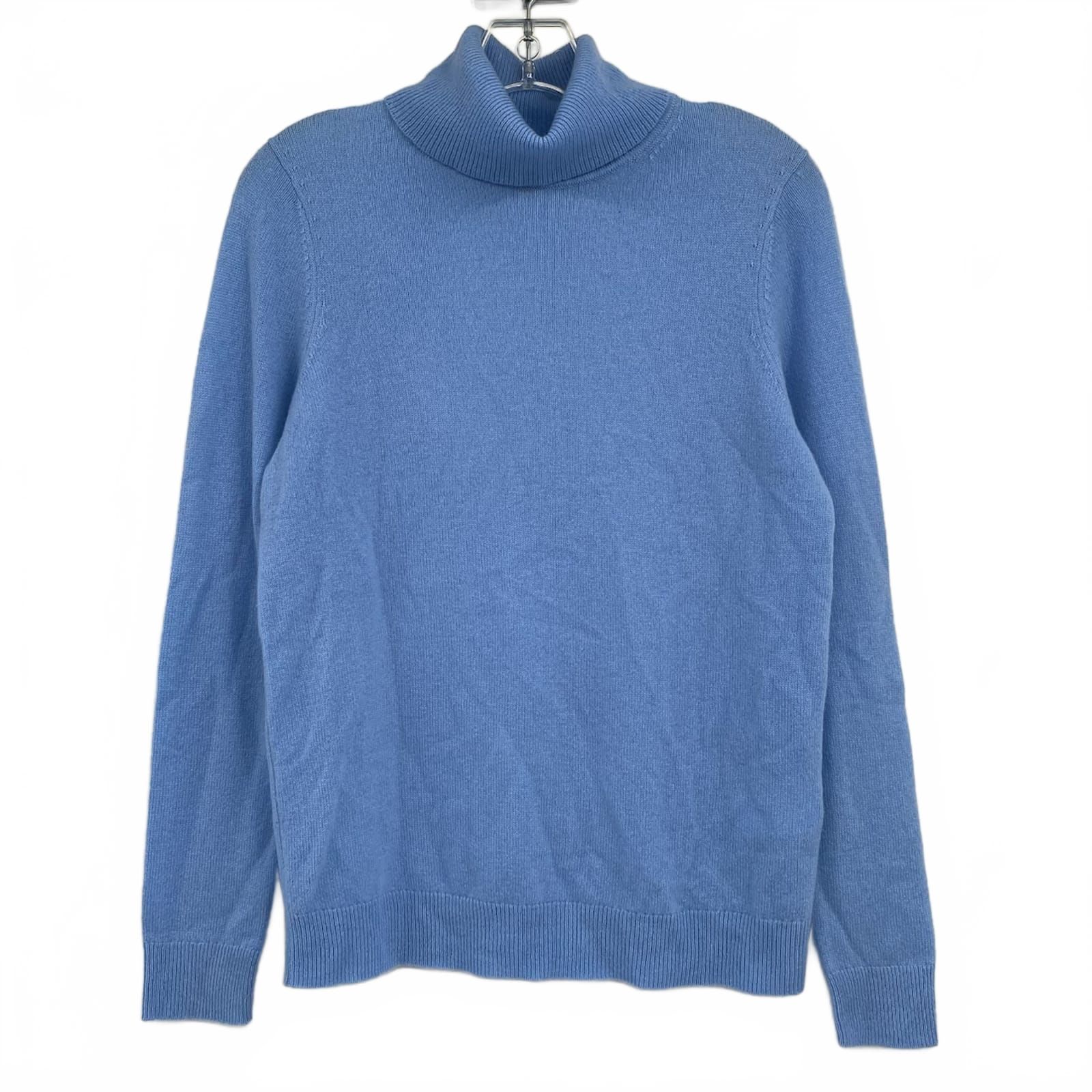 Charter Club Light Blue Cashmere Turtleneck Sweater
