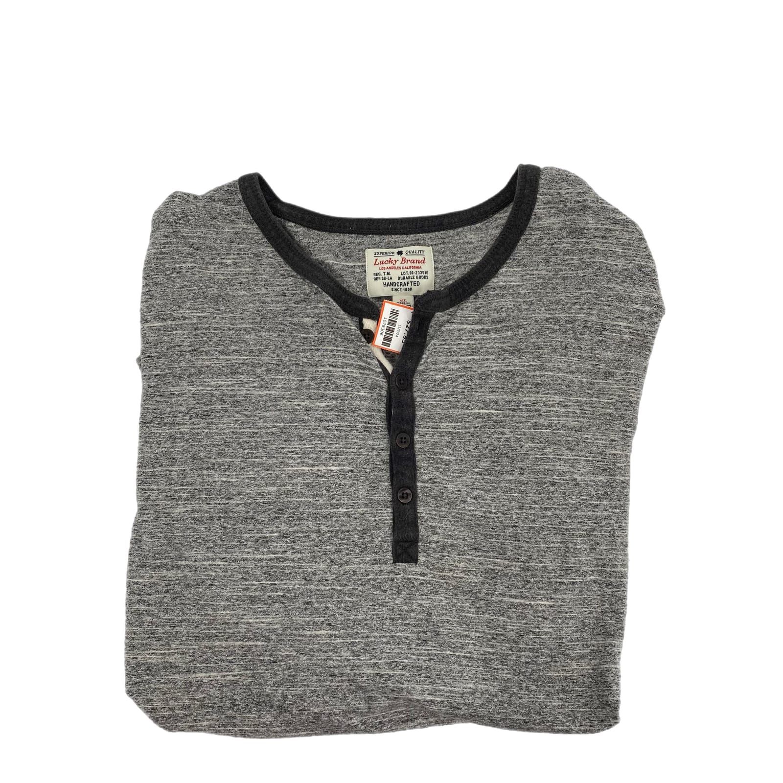 Lucky Brand Gray Classic Button-Up Shirt