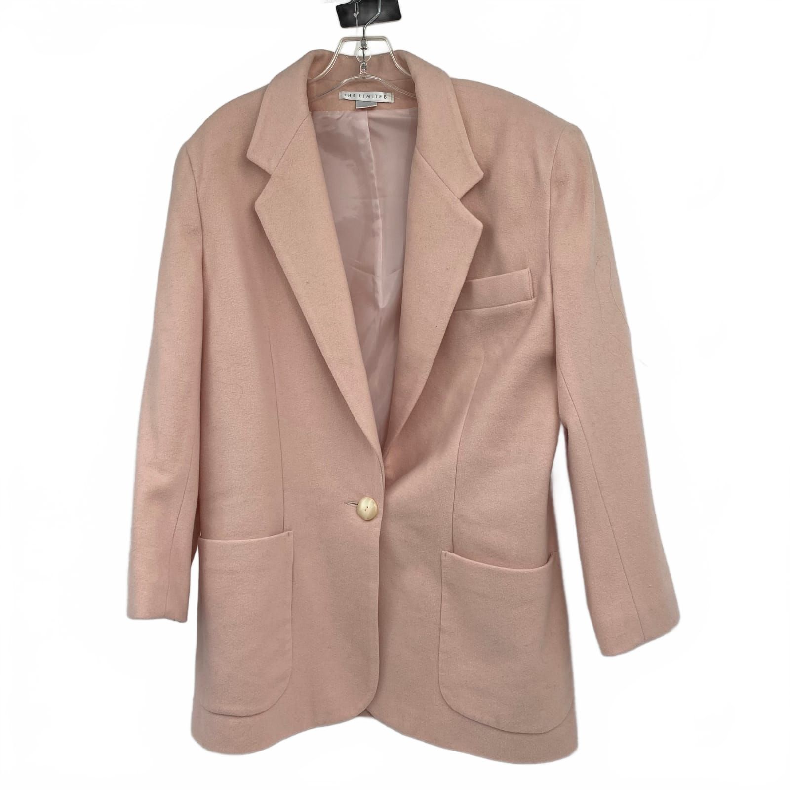 The Limited Pink Wool-Nylon-Cashmere Blazer