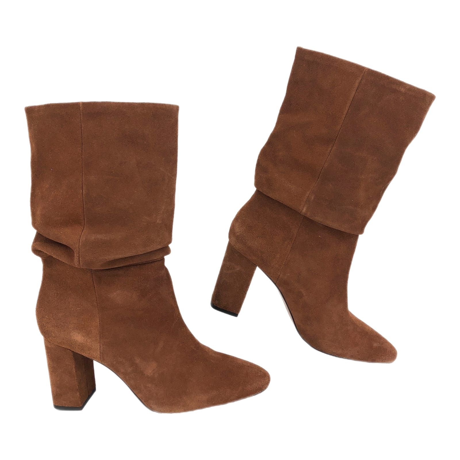 Banana Republic Brown Suede Heeled Boots
