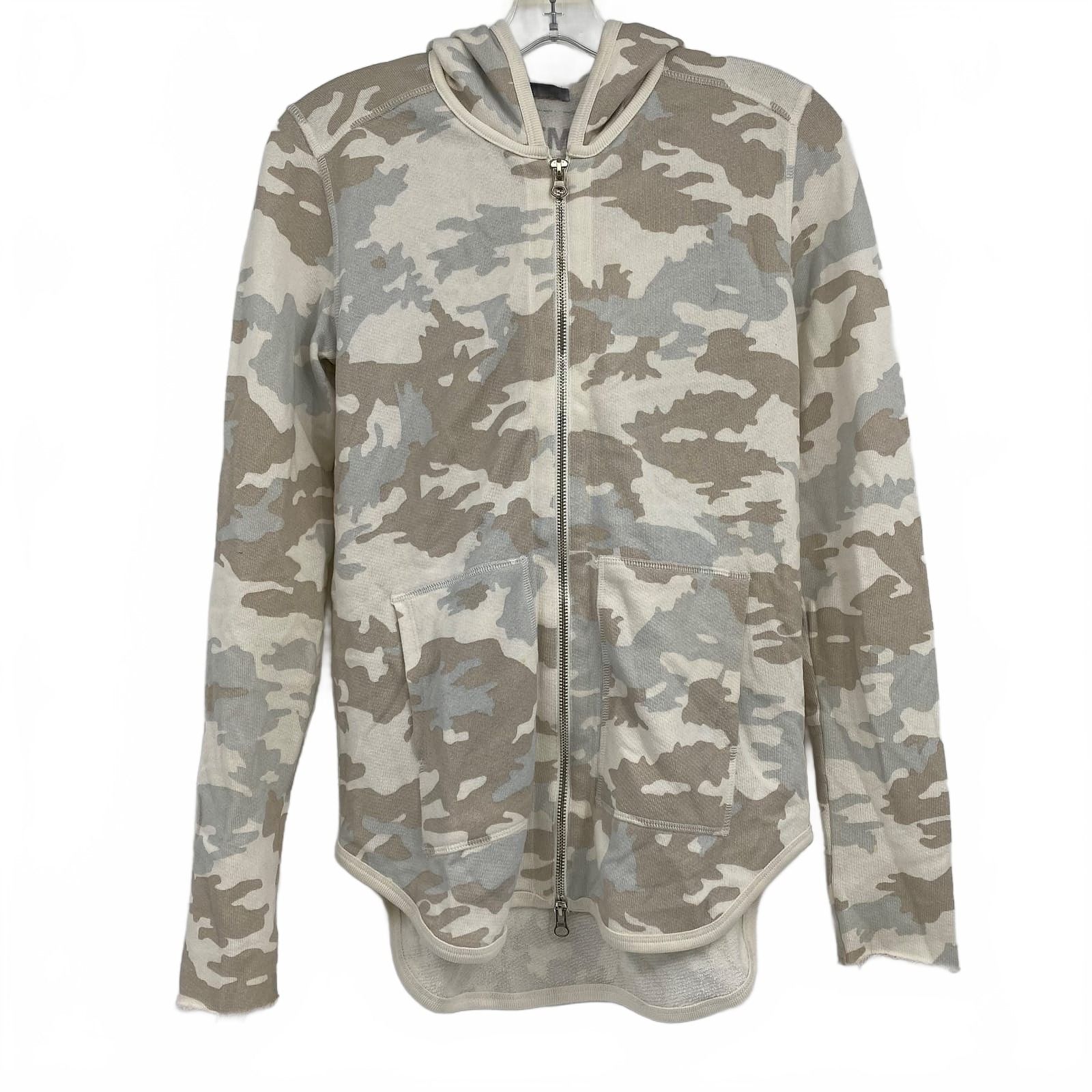 ATM Anthony Thomas Melillo Cream Beige Camouflage Sweatshirt