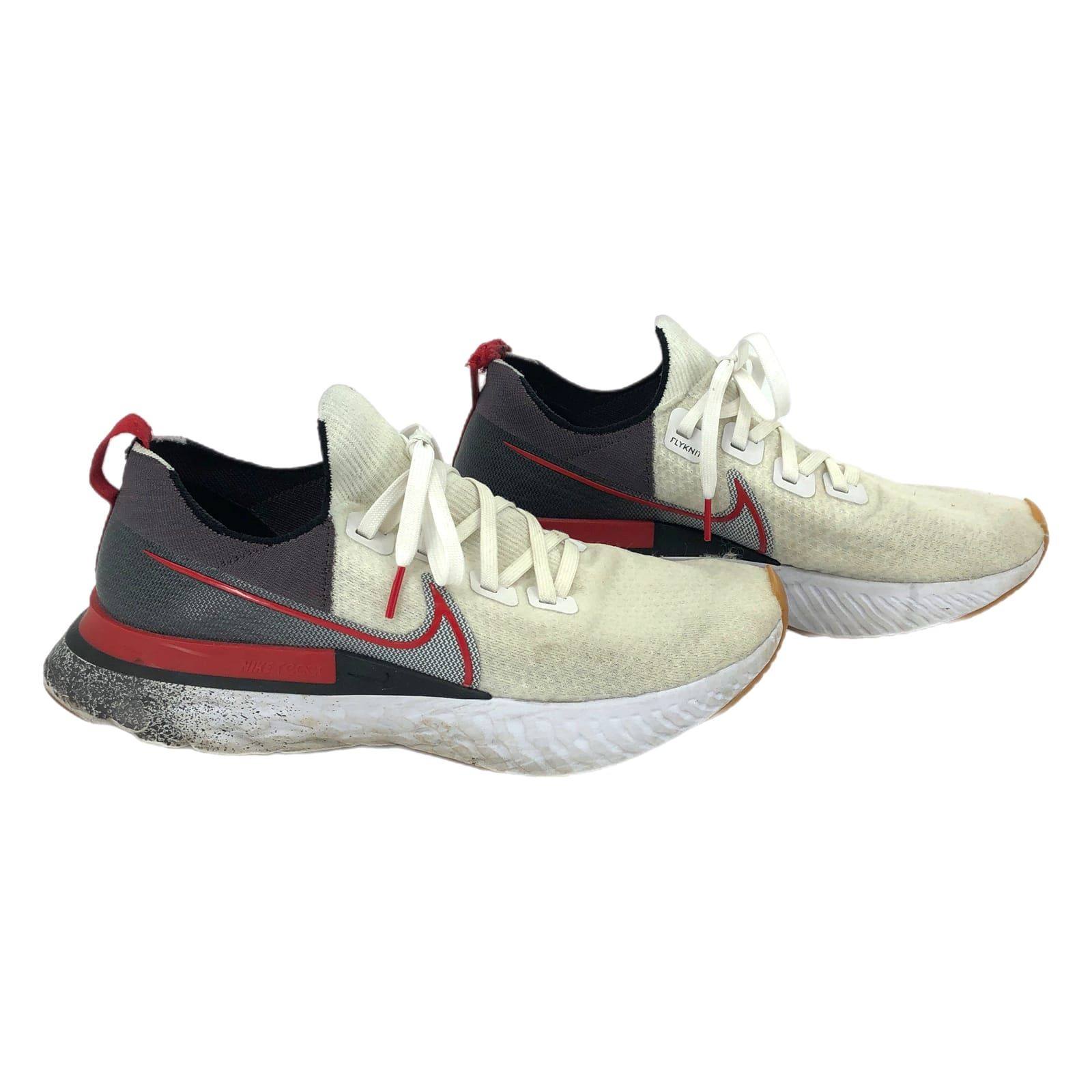 Nike Cream & Gray React Infinity Athletic Shoes