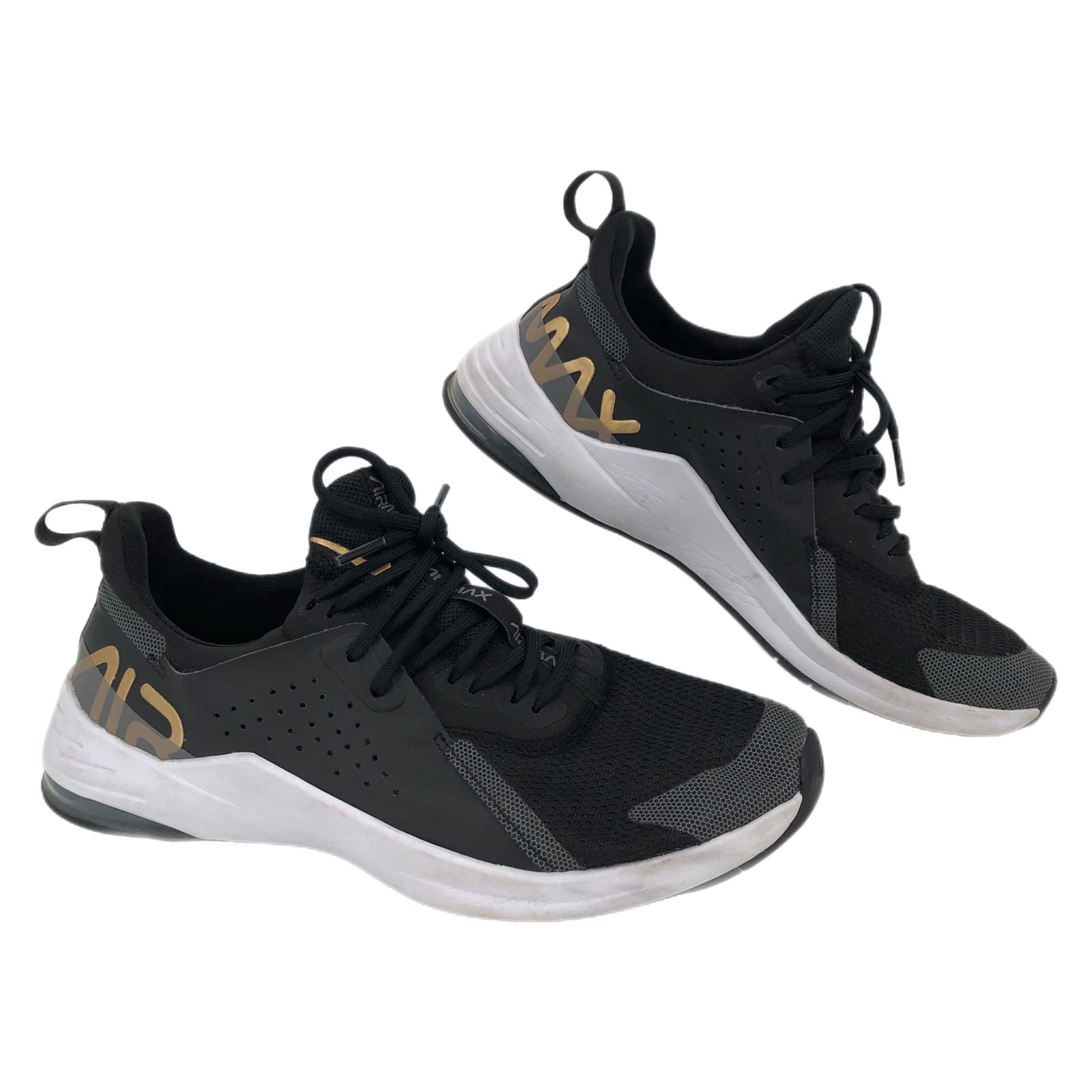 Nike Black/Gray Air Max Athletic Shoes
