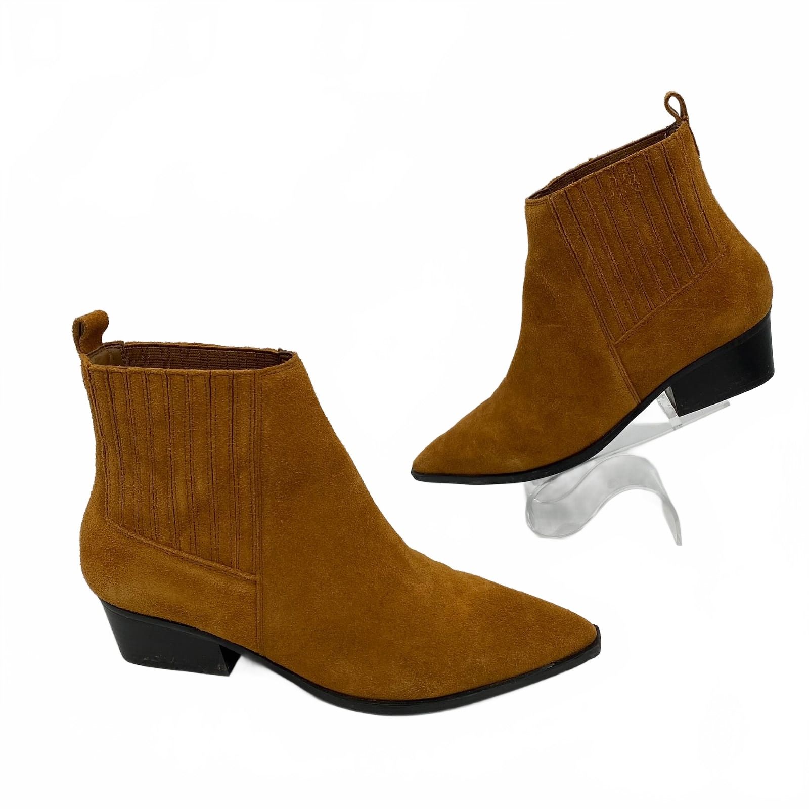 Marc Fisher Tan Ankle Boots
