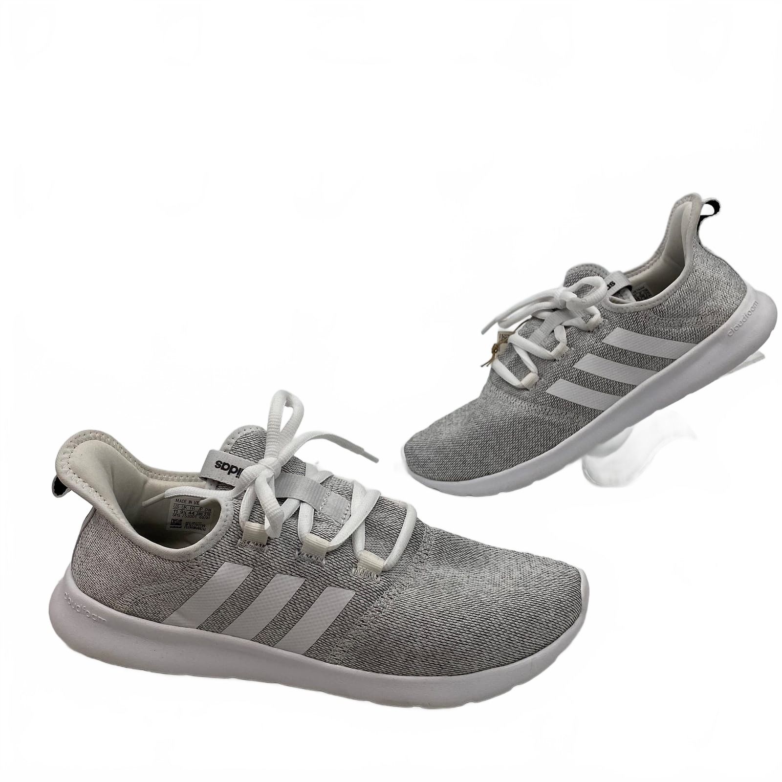 Adidas Gray White Cloudfoam Pure 2.0 Sneakers