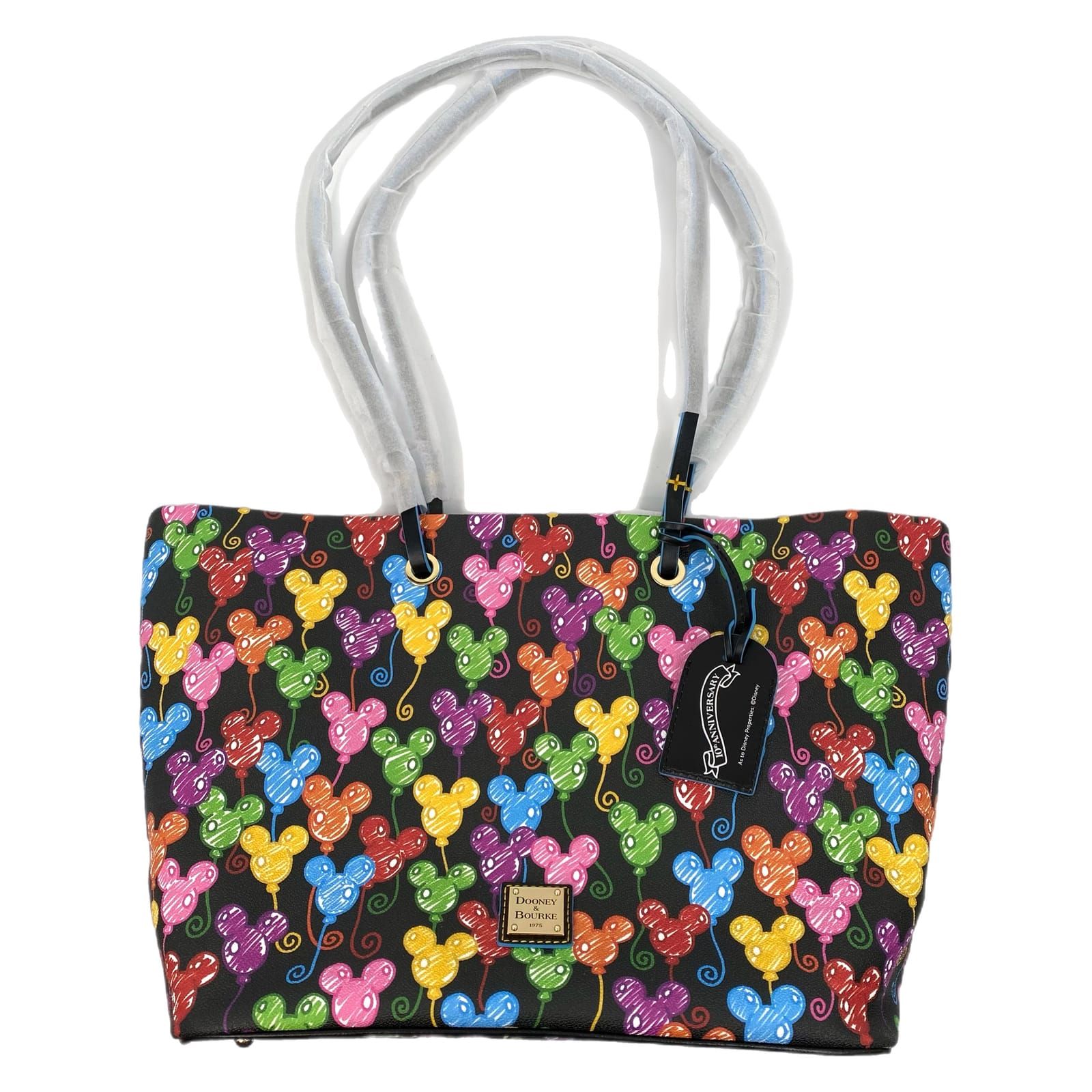 Disney Black and Multicolor Disney Mickey Mouse Balloons Tote
