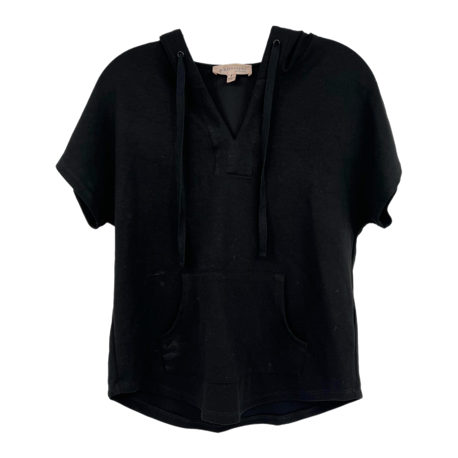 Philosophy Black Hooded T-Shirt
