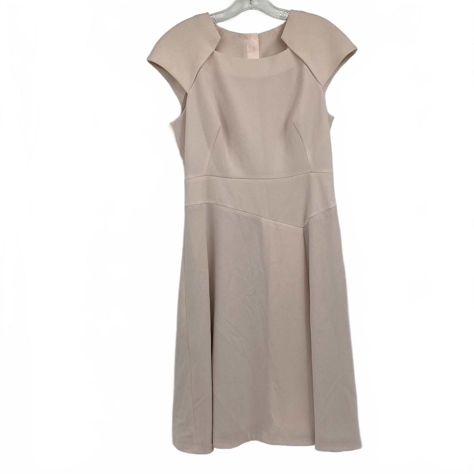 L.K. Bennett Pink Cap Sleeve Midi Dress
