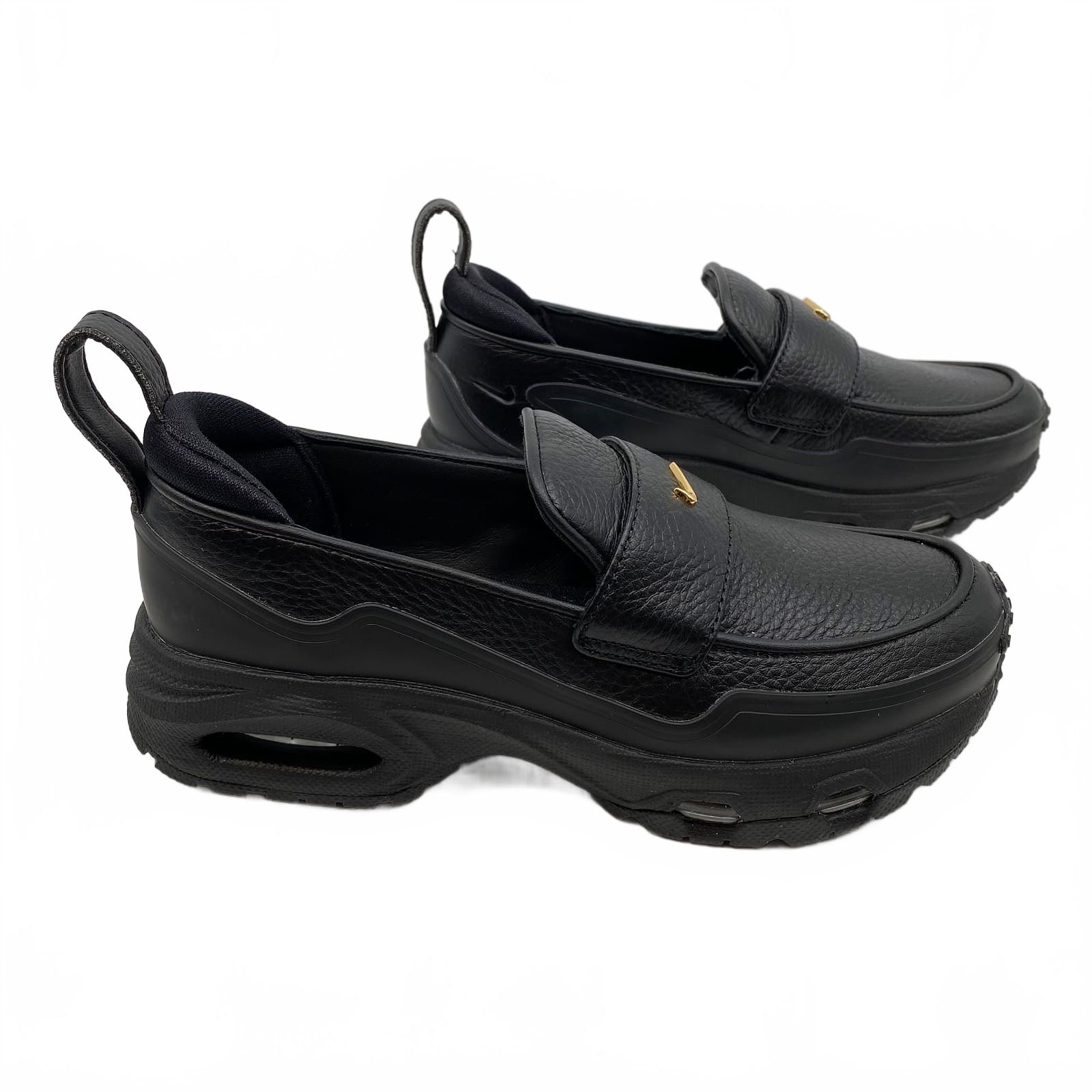Nike Black Gold Sneakers Air Max Phenomena Loafers
