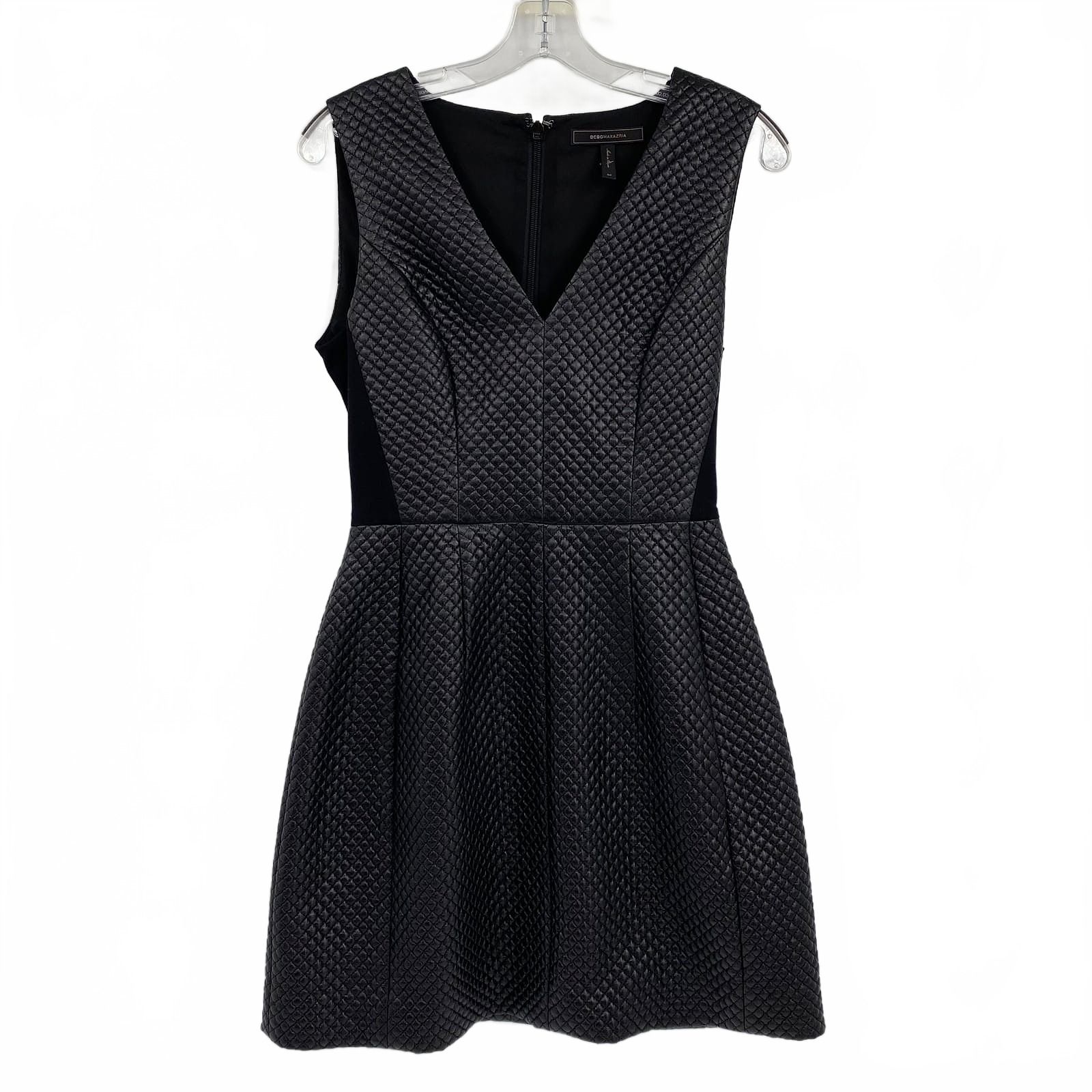 BCBGMaxAzria Black Quilted Mini Dress